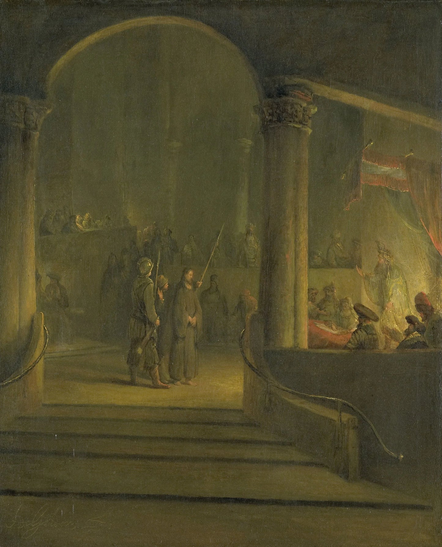 Christ before Caiphas – Aert de Gelder Vintage Art Print | Wall Art Poster