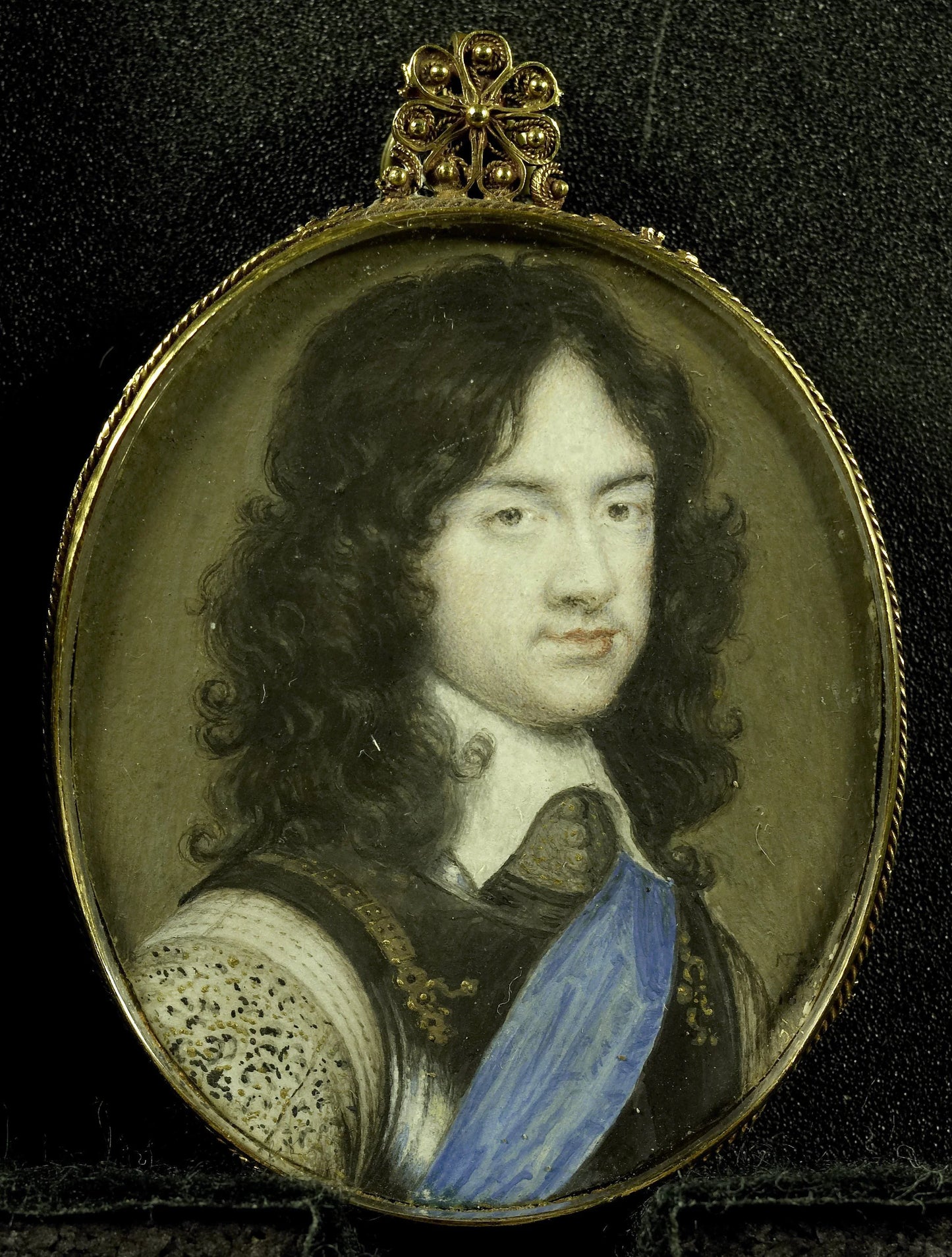 Karel Stuart (1630-85), prins van Wales. De latere koning Karel II van Engeland – Nathaniel Thach Vintage Art Print | Wall Art Poster