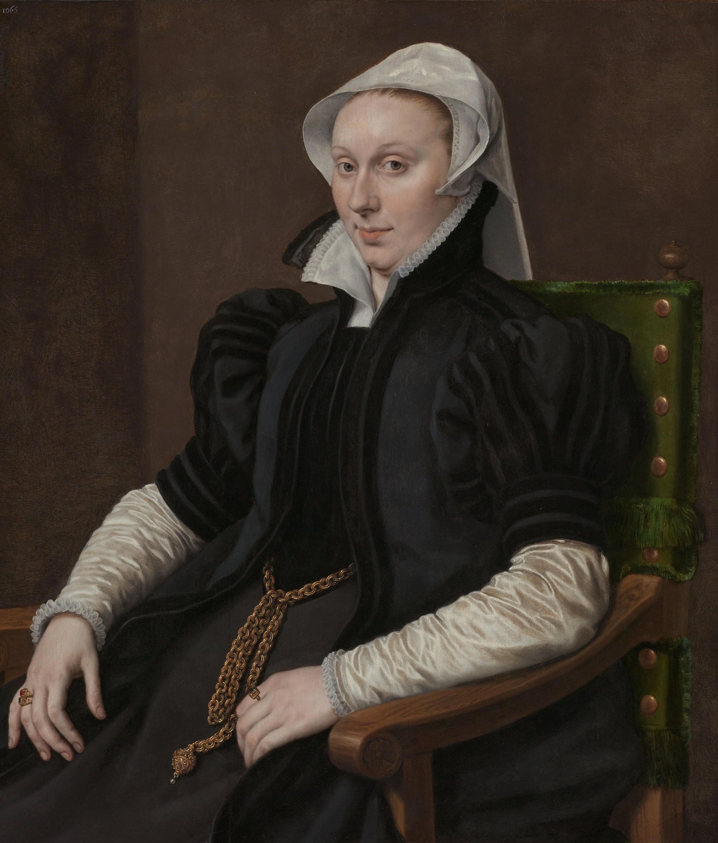 Portrait of Anne Fernely. Wife of Sir Thomas Gresham – Anthonis Mor Vintage Portrait Art Print | Wall Art Poster