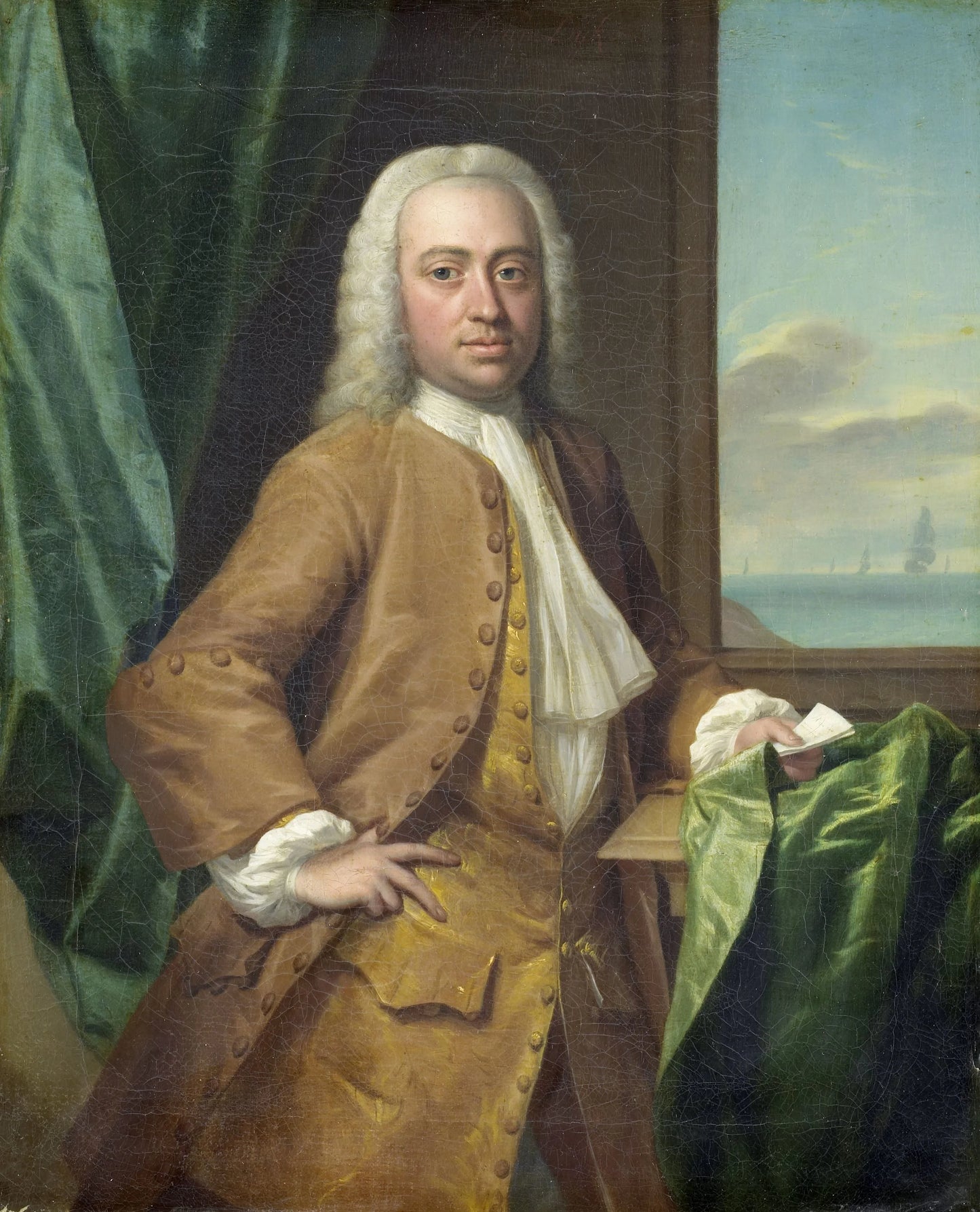 Isaac Parker (1702-55), Merchant of Middelburg – Philip van Dijk Vintage Portrait Art Print | Wall Art Poster