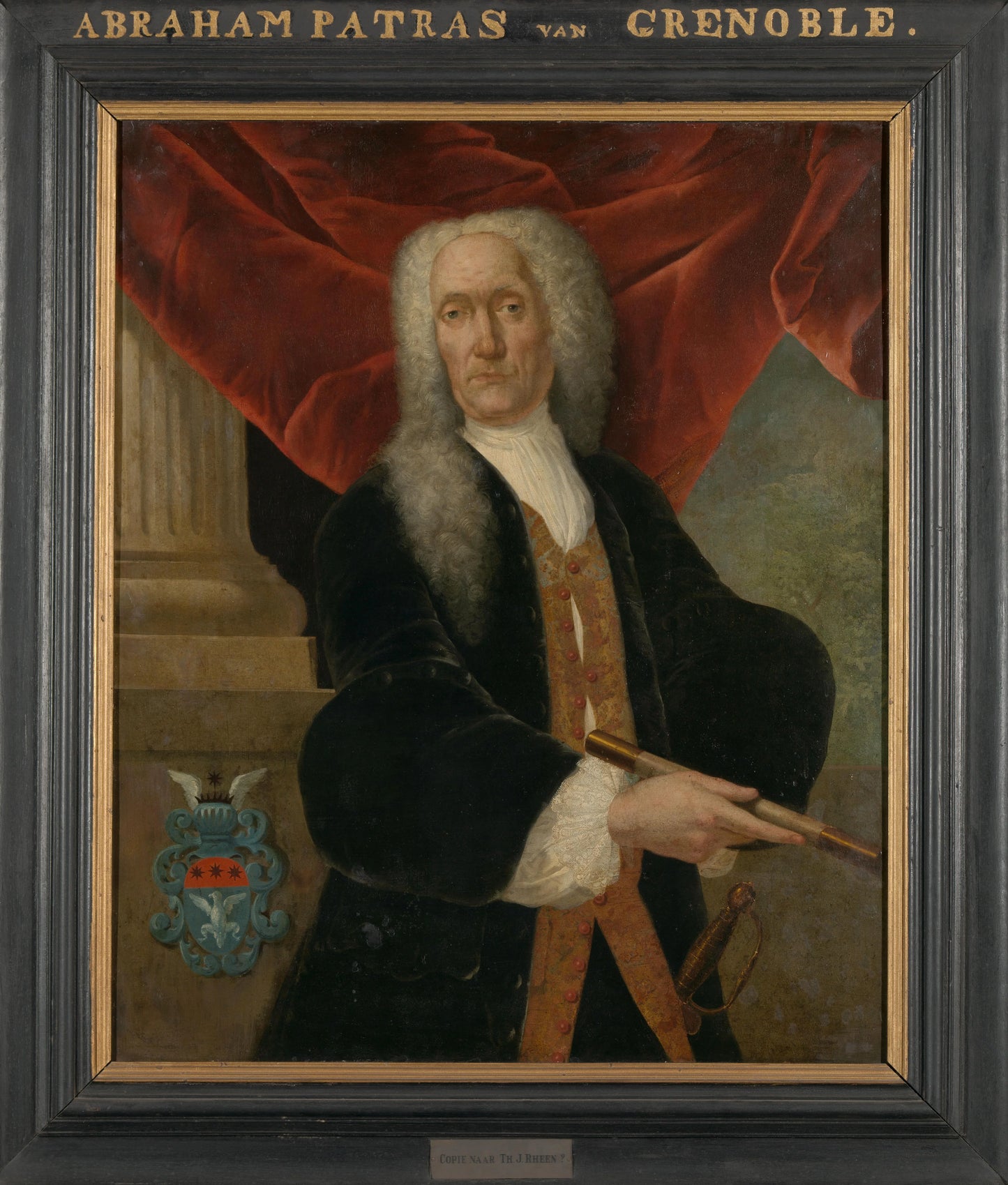 Portrait of Abraham Patras, Governor-General of the Dutch East India Company – Theodorus Justinus Rheen Vintage Portrait Art Print | Wall Art Poster