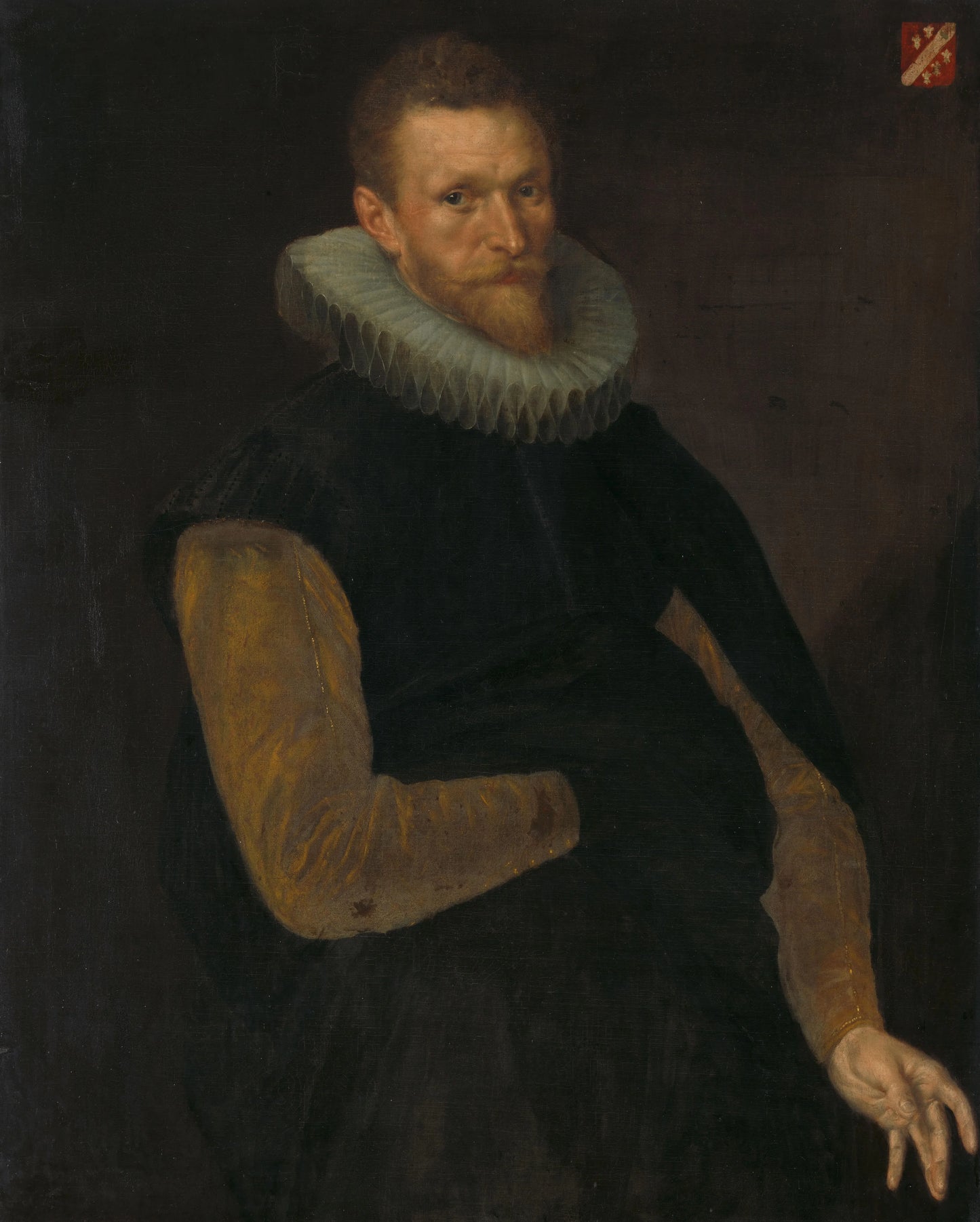 Jacob Cornelisz Banjaert, called van Neck (1564-1638), Admiral, Burgomaster and Councilor of Amsterdam – Cornelis Ketel (mentioned on object) Vintage Portrait Art Print | Wall Art Poster