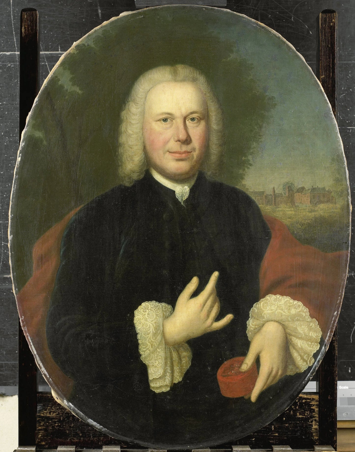 Diederik van Bleyswijk (1711-63), Baron of Eethen and Meeuwen, Lord of Babiloniënbroek, Burgomaster of Gorkum – Conrad Kuster Vintage Portrait Art Print | Wall Art Poster