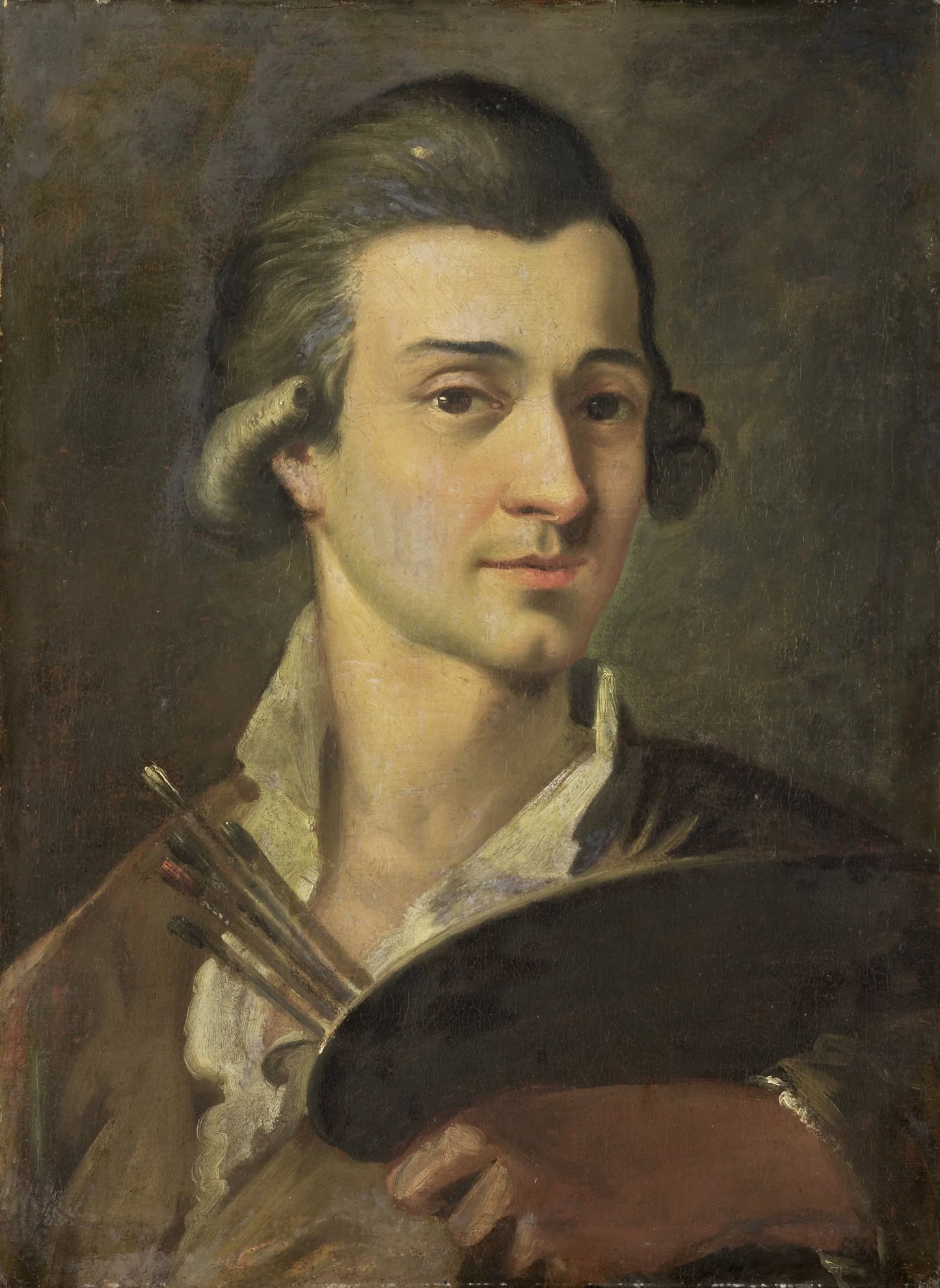 Portrait of a Painter – anonymous Vintage Self-Portrait Art Print | Wall Art Poster