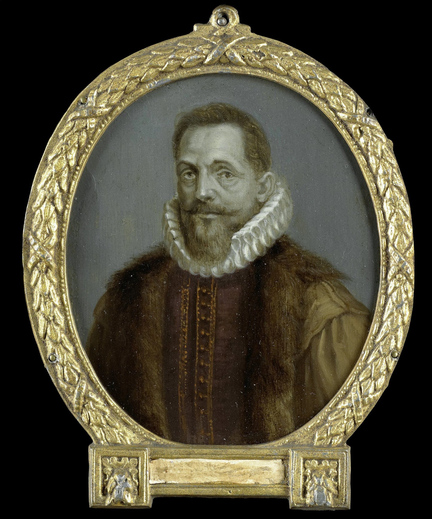 Portrait of Petrus Bertius, Professor at Leiden – Arnoud van Halen Vintage Portrait Art Print | Wall Art Poster