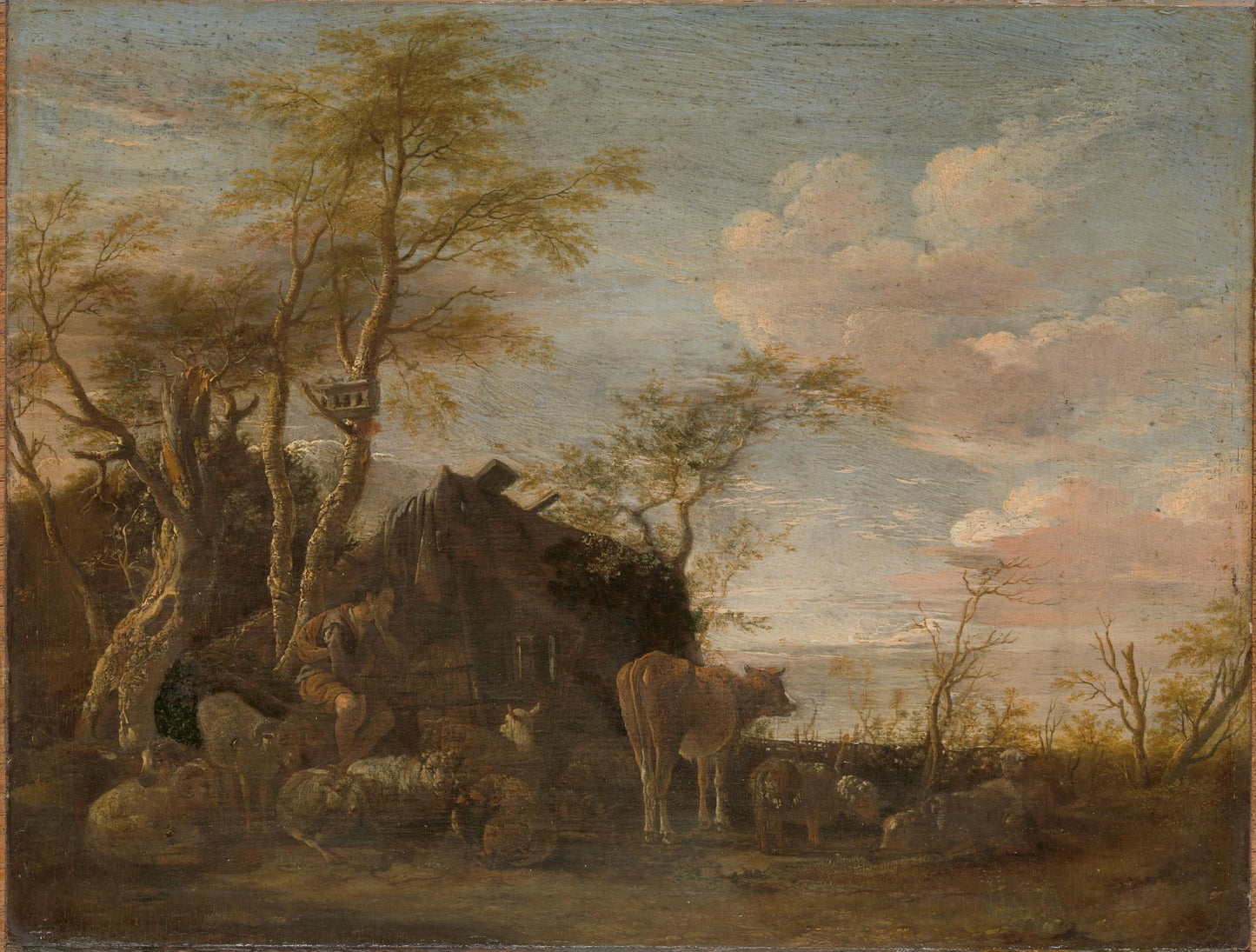 A herdsman's hut – Paulus Potter Vintage Animal Study Art Print | Wall Art Poster