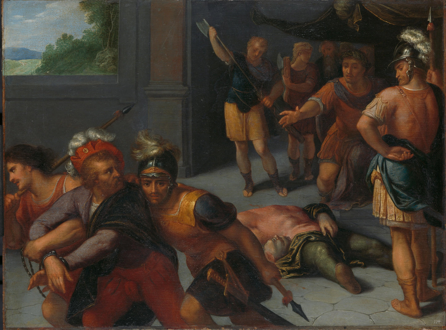 one of a series of twelve on the Insurrection of the Batavians against the Romans " – Otto van Veen Vintage Art Print | Wall Art Poster