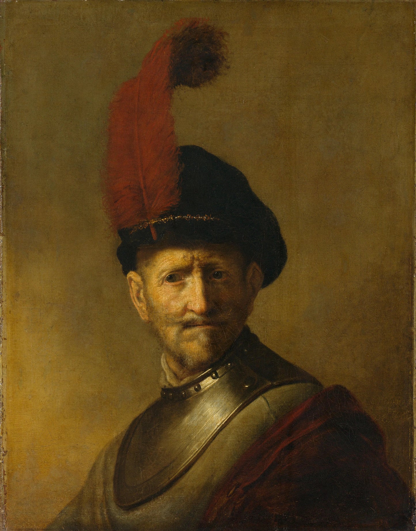Portrait of a Man, perhaps Rembrandt's Father, Harmen Gerritsz van Rijn – kopie naar Rembrandt van Rijn Vintage Portrait Art Print | Wall Art Poster