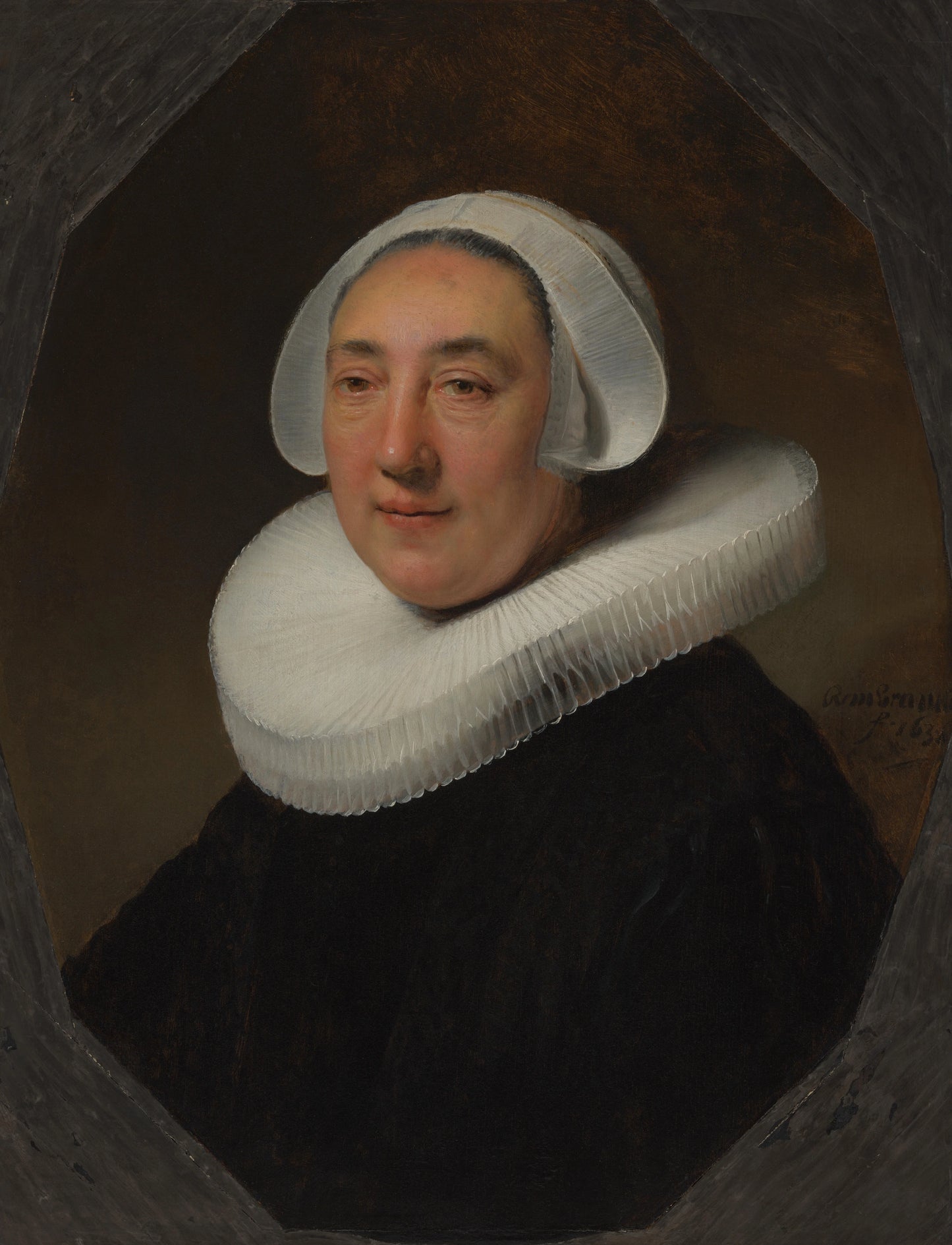 Portrait of Haesje Jacobsdr van Cleyburg – Rembrandt van Rijn Vintage Portrait Art Print | Wall Art Poster