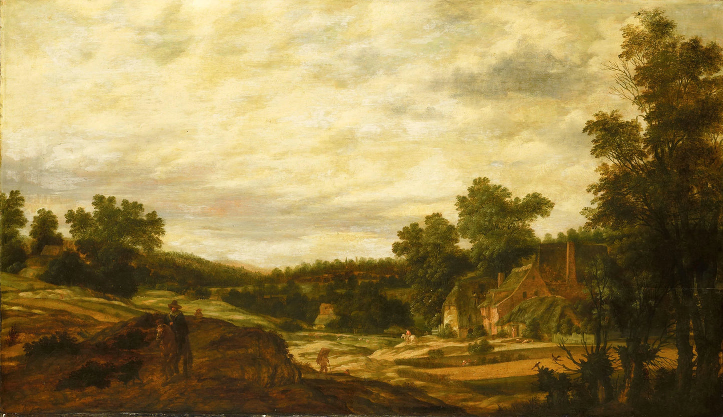 Hilly landscape – Pieter Stalpaert Vintage Landscape Art Print | Wall Art Poster
