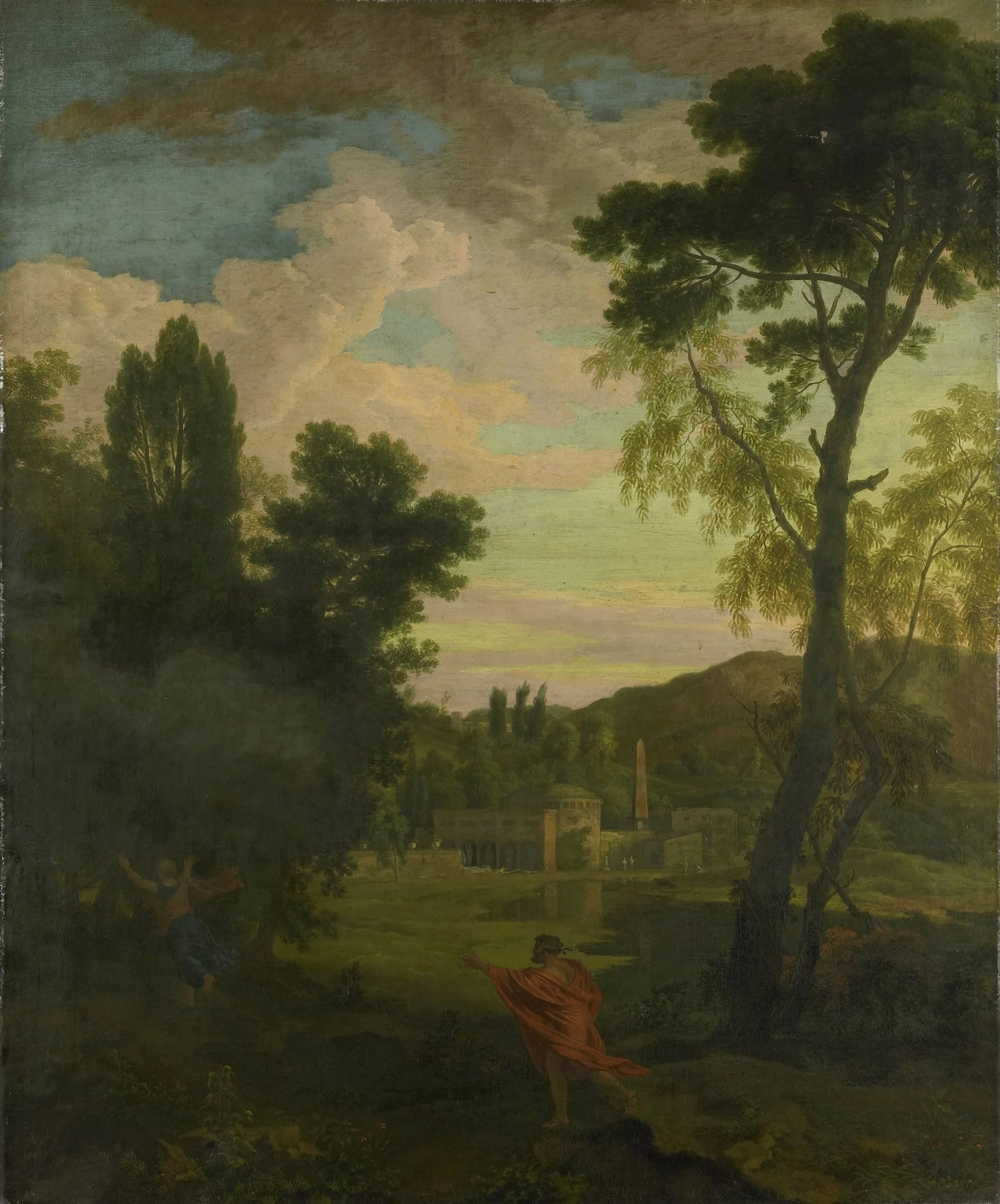 Arcadian Landscape with Jupiter and Io – Johannes Glauber Vintage Landscape Art Print | Wall Art Poster