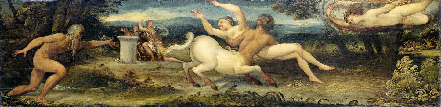 Nessus and Deianira – toegeschreven aan Lambert Sustris Vintage Art Print | Wall Art Poster