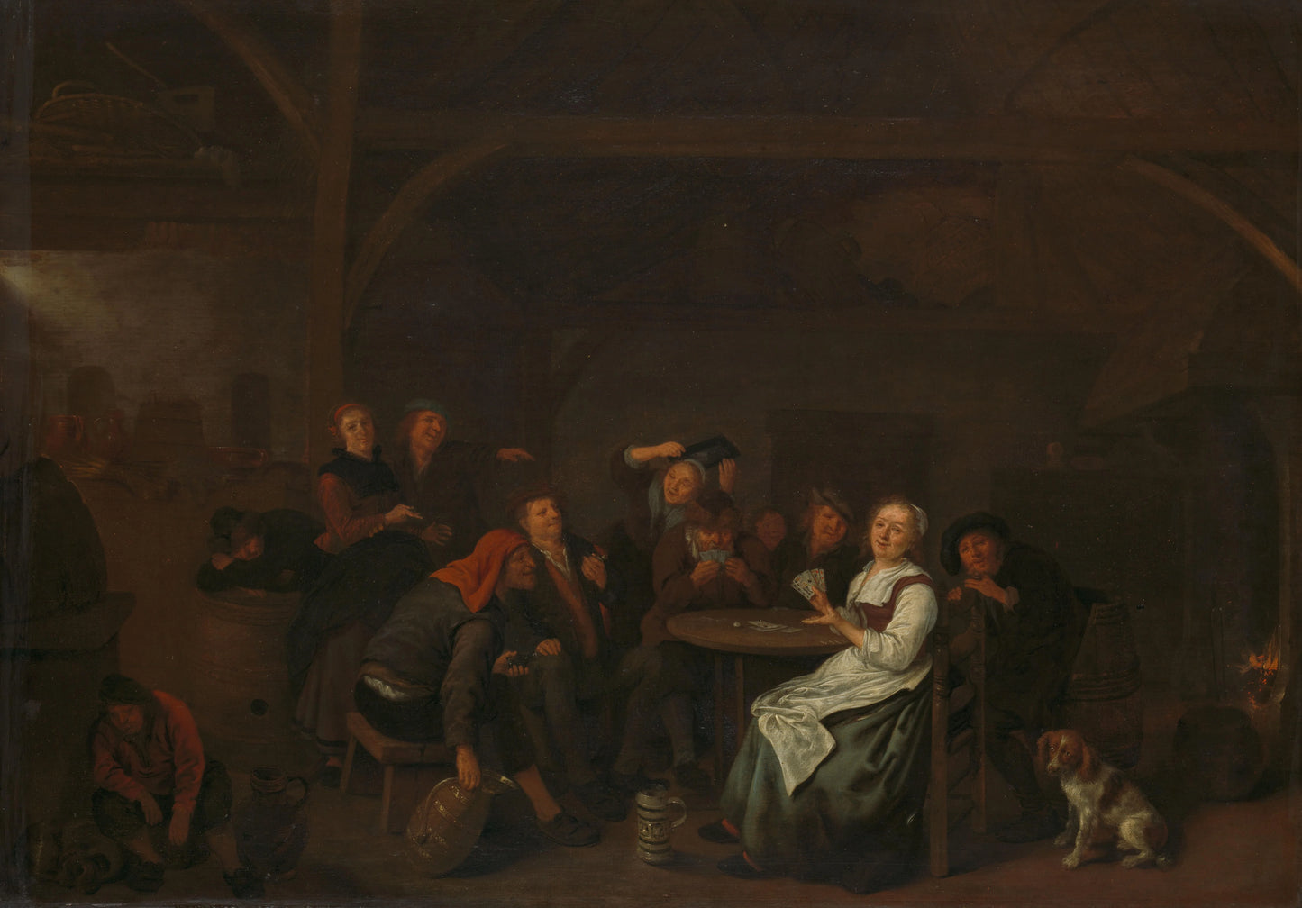 Cheating at Cards – Jan Miense Molenaer (mentioned on object) Vintage Art Print | Wall Art Poster