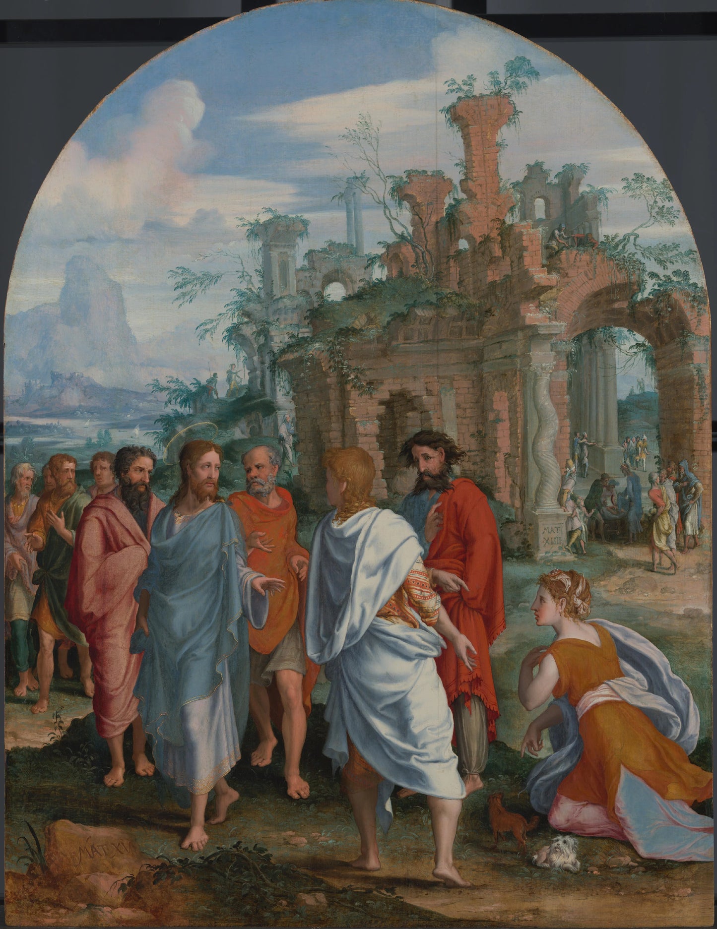 Jesus and the Canaanite Woman – anoniem Vintage Art Print | Wall Art Poster