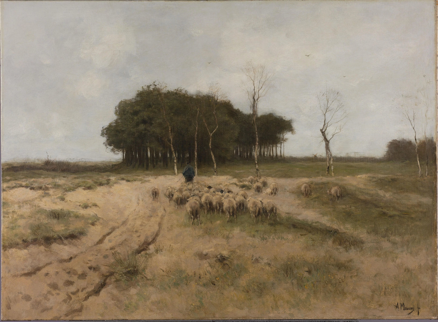 On the Heath near Laren – Anton Mauve Vintage Art Print | Wall Art Poster