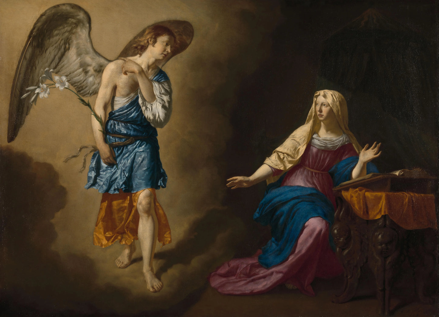 The Annunciation to the Virgin – Adriaen van de Velde Vintage Art Print | Wall Art Poster