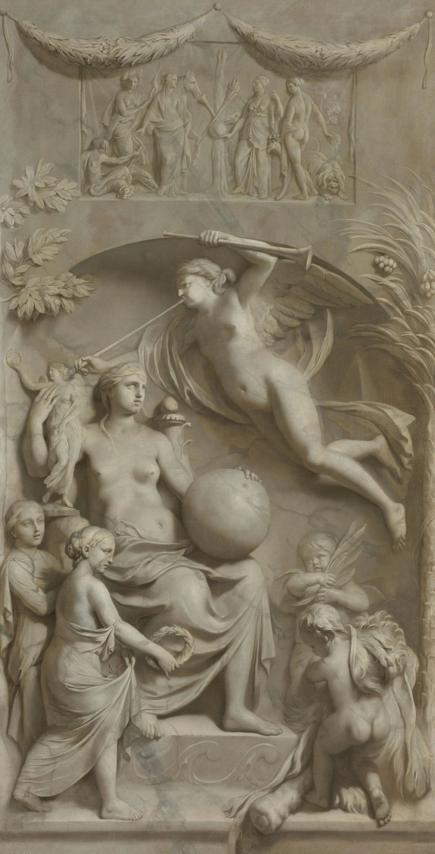 Allegory of Fame – Gerard de Lairesse Vintage Art Print | Wall Art Poster