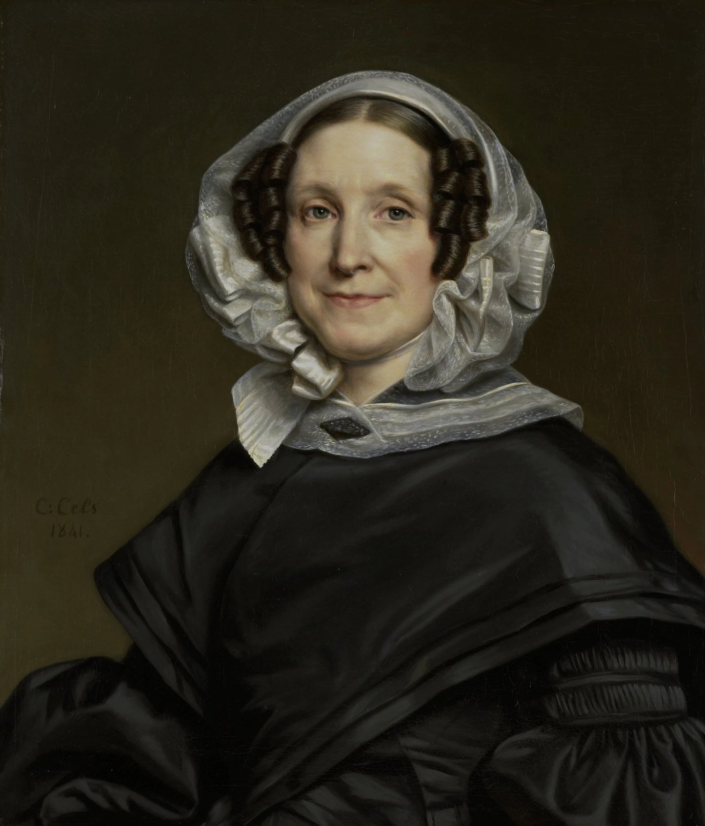 Aryna van der Pot (1786-1850). Wife of N. J. A. C. Hoffmann – Cornelis Cels (eigenhandig gesigneerd) Vintage Portrait Art Print | Wall Art Poster