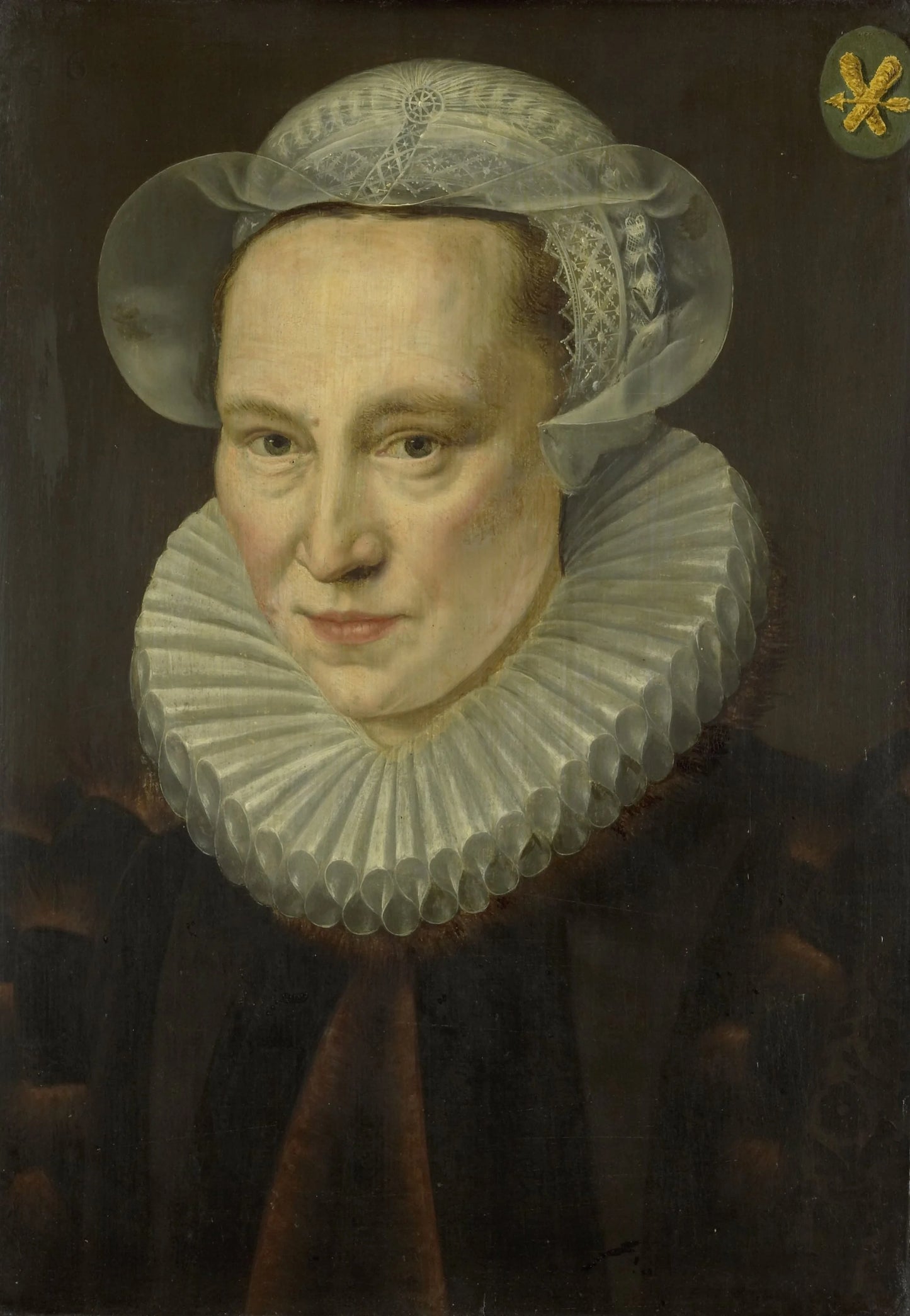 Portrait of Grietje Pietersdr Codde (1538-1607) – Adriaen Thomasz. Key Vintage Portrait Art Print | Wall Art Poster