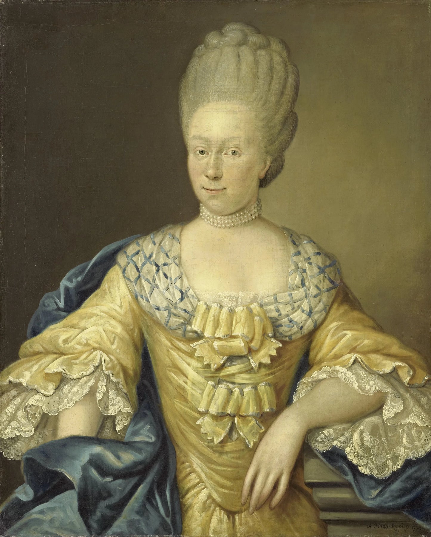 Adriana Johanna van Heusden, Wife of Johan Arnold Zoutman – August Christian Hauck Vintage Portrait Art Print | Wall Art Poster