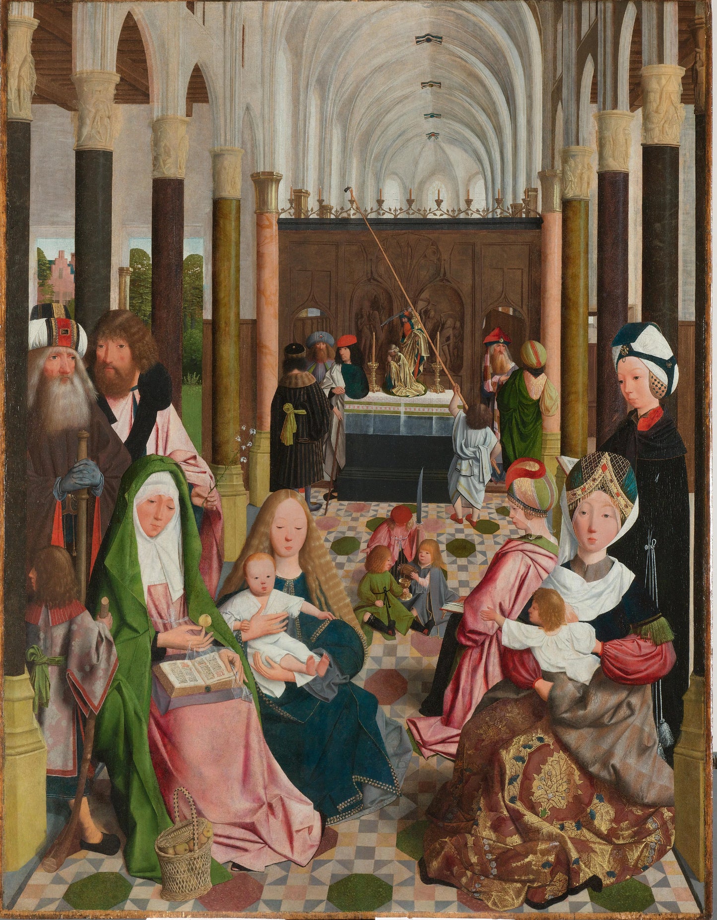 The Holy Kinship – atelier van Geertgen tot Sint Jans Vintage Art Print | Wall Art Poster