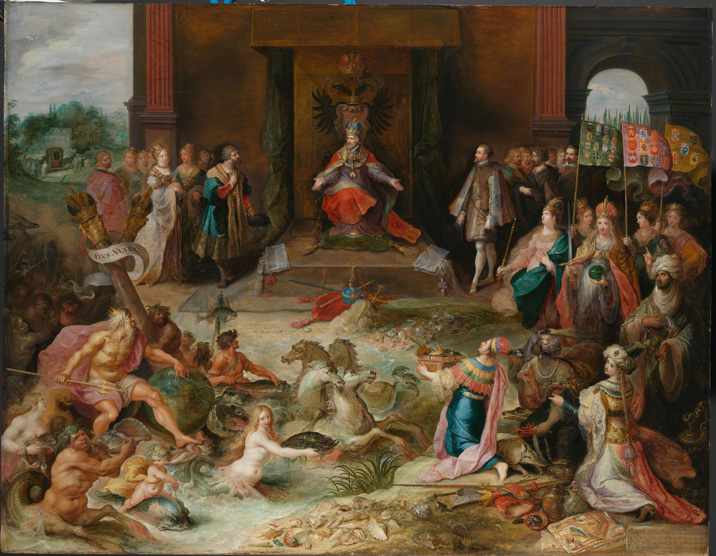 Allegory on the Abdication of Emperor Charles v in Brussels – Frans Francken (II) Vintage Art Print | Wall Art Poster