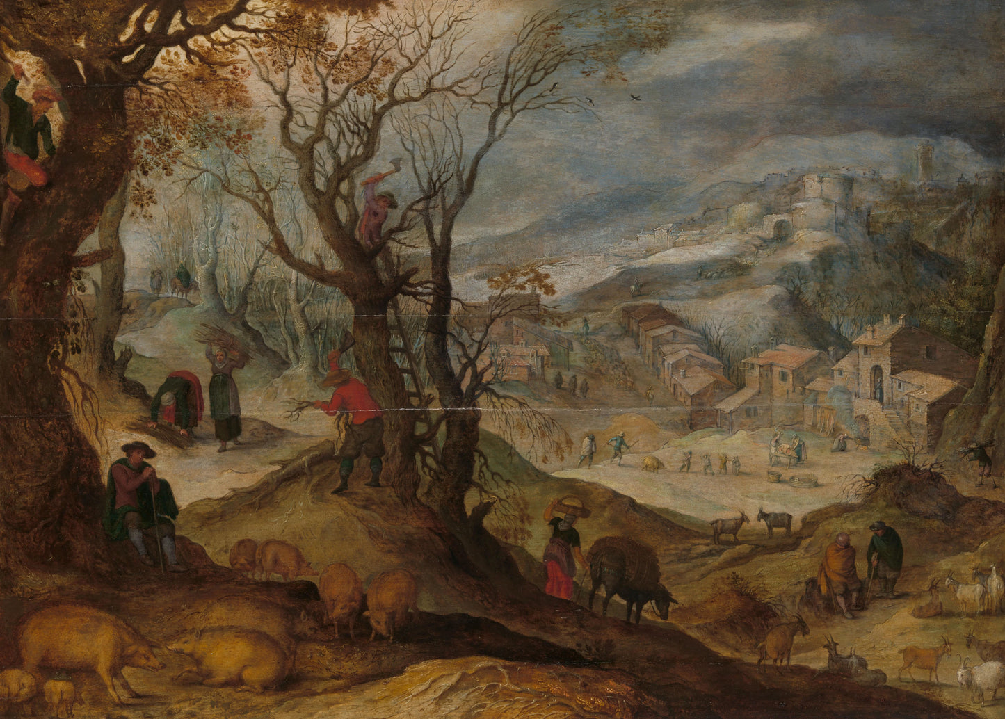 Winter Landscape – kopie naar Paul Bril Vintage Landscape Art Print | Wall Art Poster