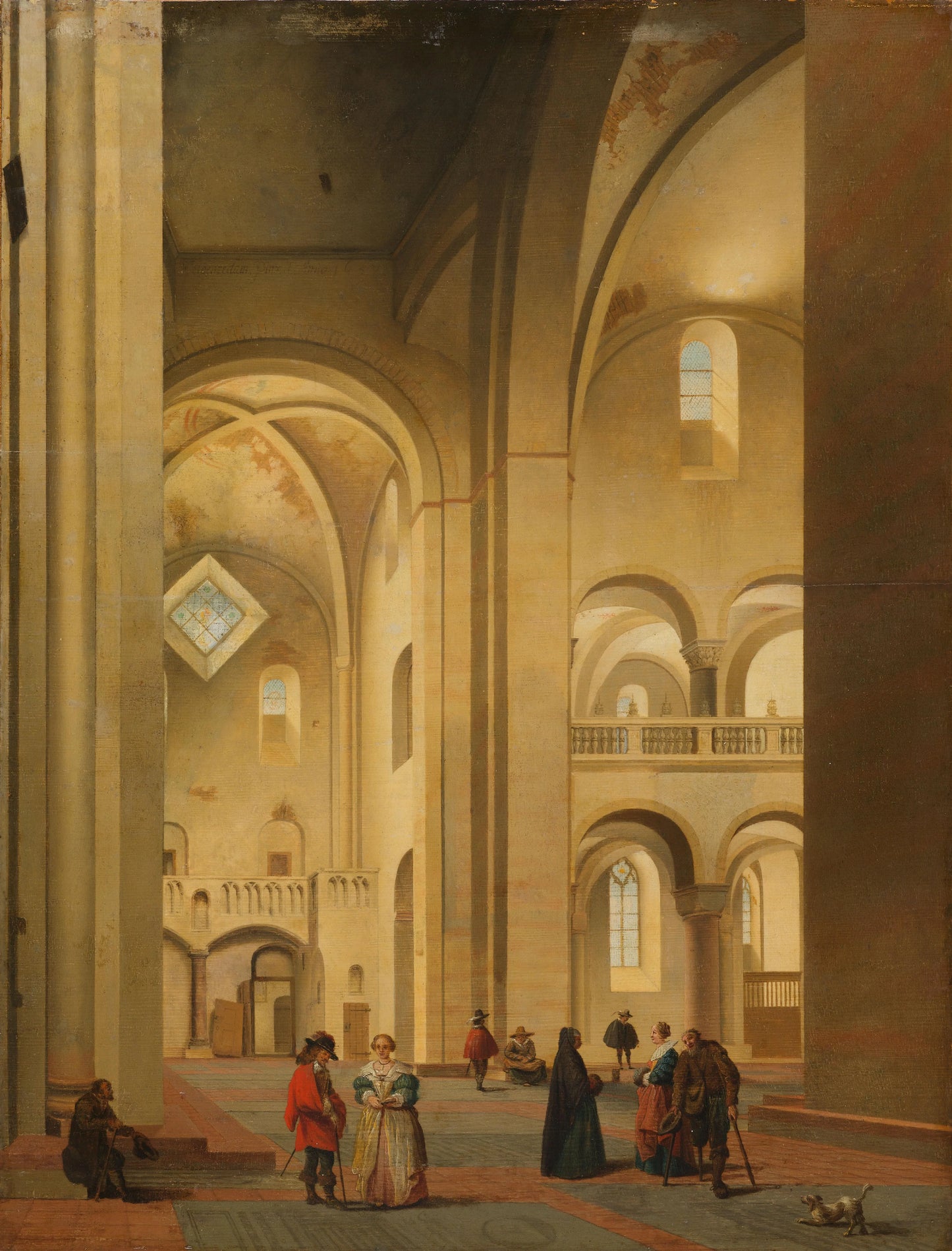 The Transept of the Mariakerk in Utrecht, Seen from the Northeast – Pieter Jansz Saenredam (signed by artist) Vintage Art Print | Wall Art Poster