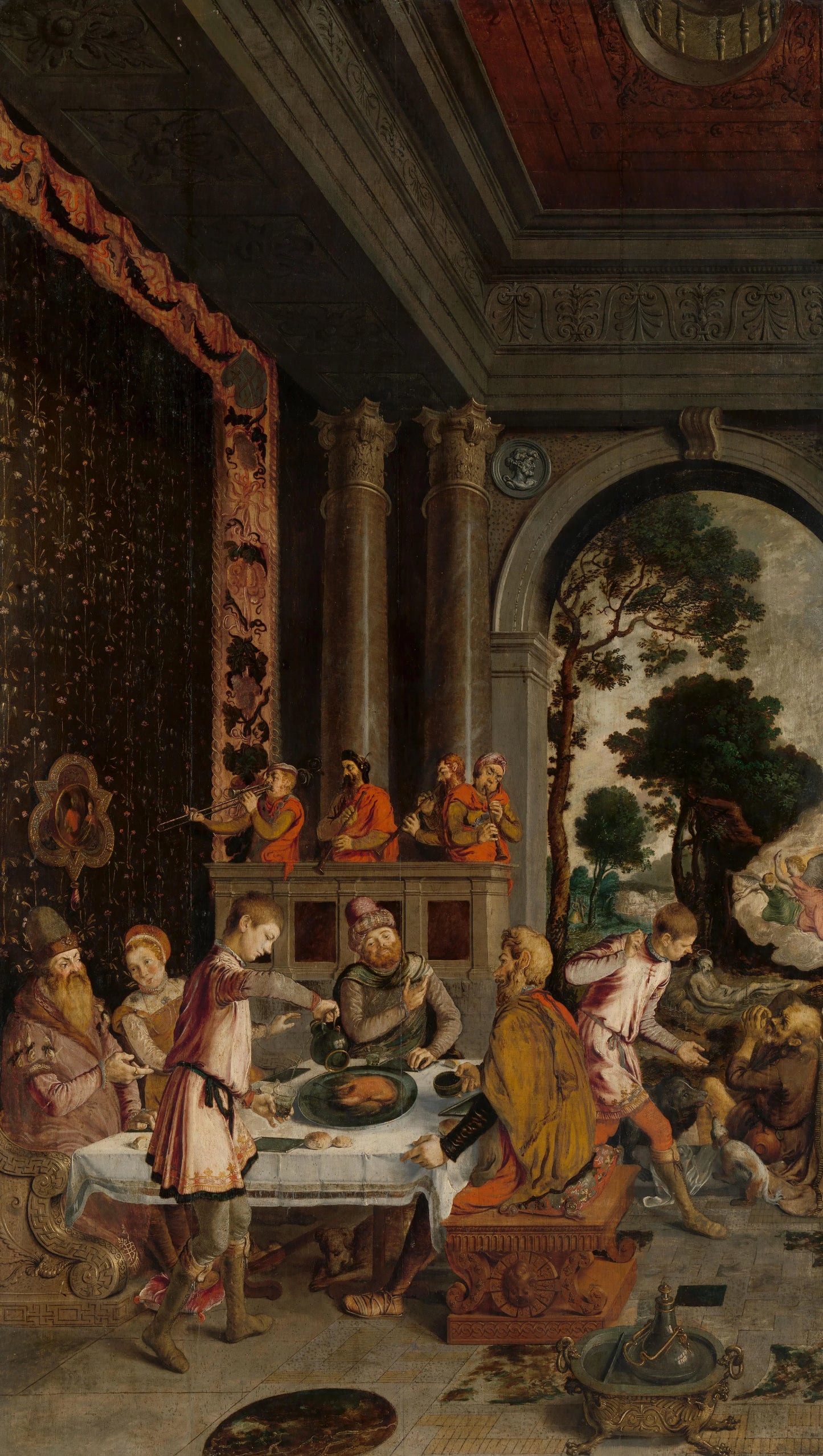 Parable of the Rich Man and Poor Lazarus – anoniem Vintage Art Print | Wall Art Poster