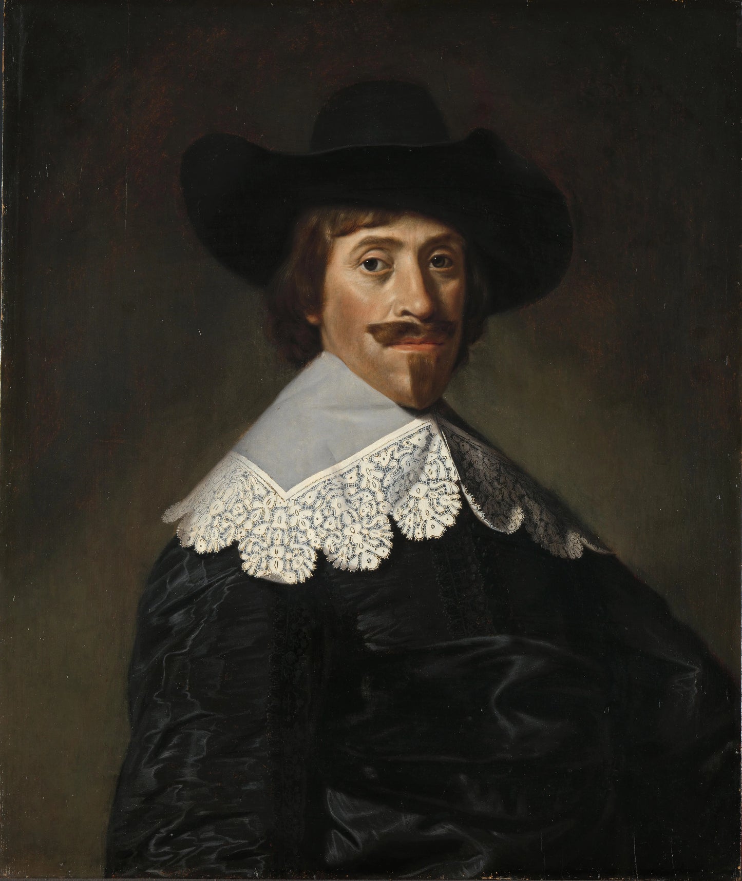 Portrait of Frederik Dircksz Alewijn (1603-1665) – Dirck van Santvoort (signed by artist) Vintage Portrait Art Print | Wall Art Poster