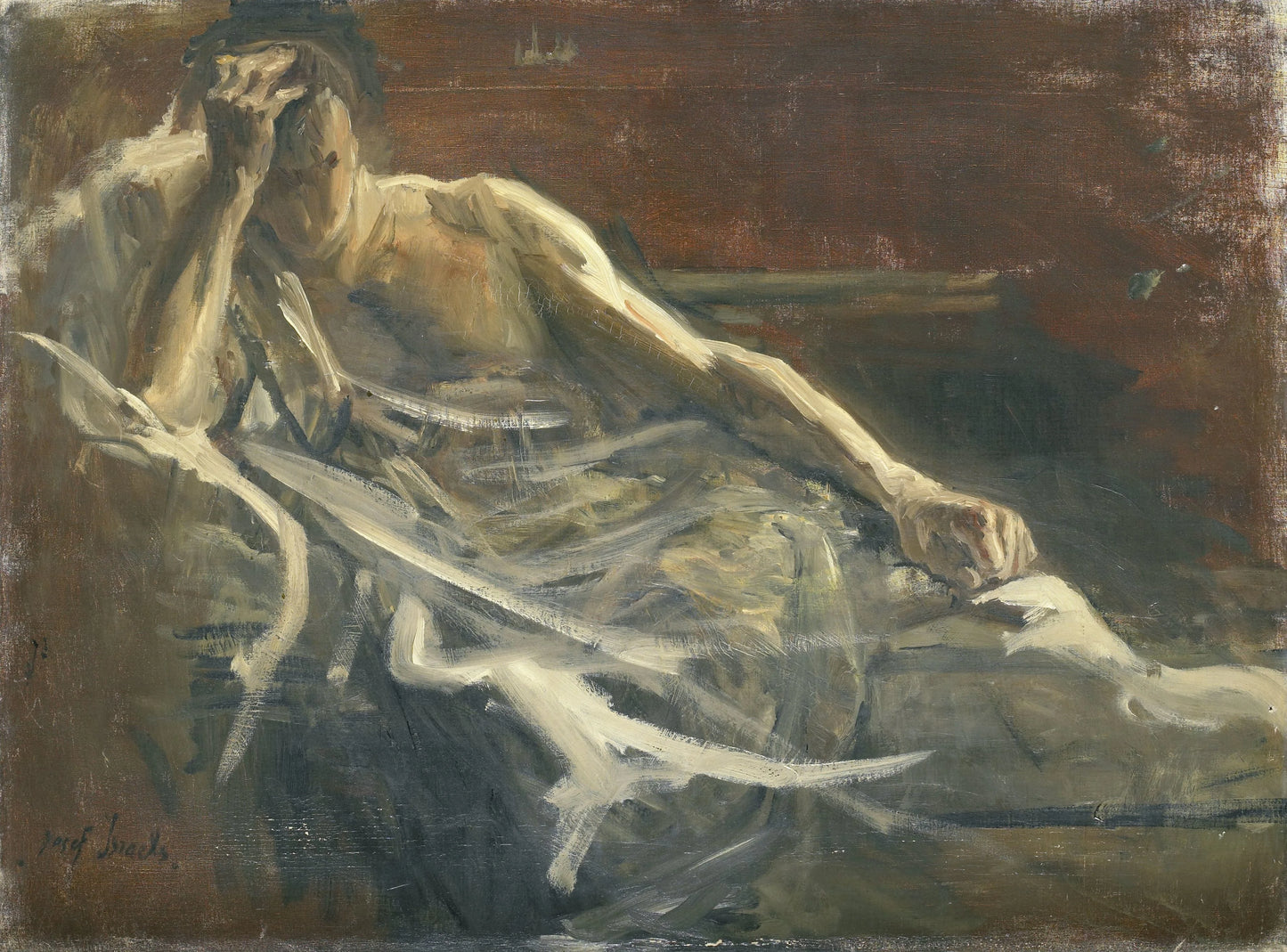 Saul – Jozef Israëls (vermeld op object) Vintage Art Print | Wall Art Poster