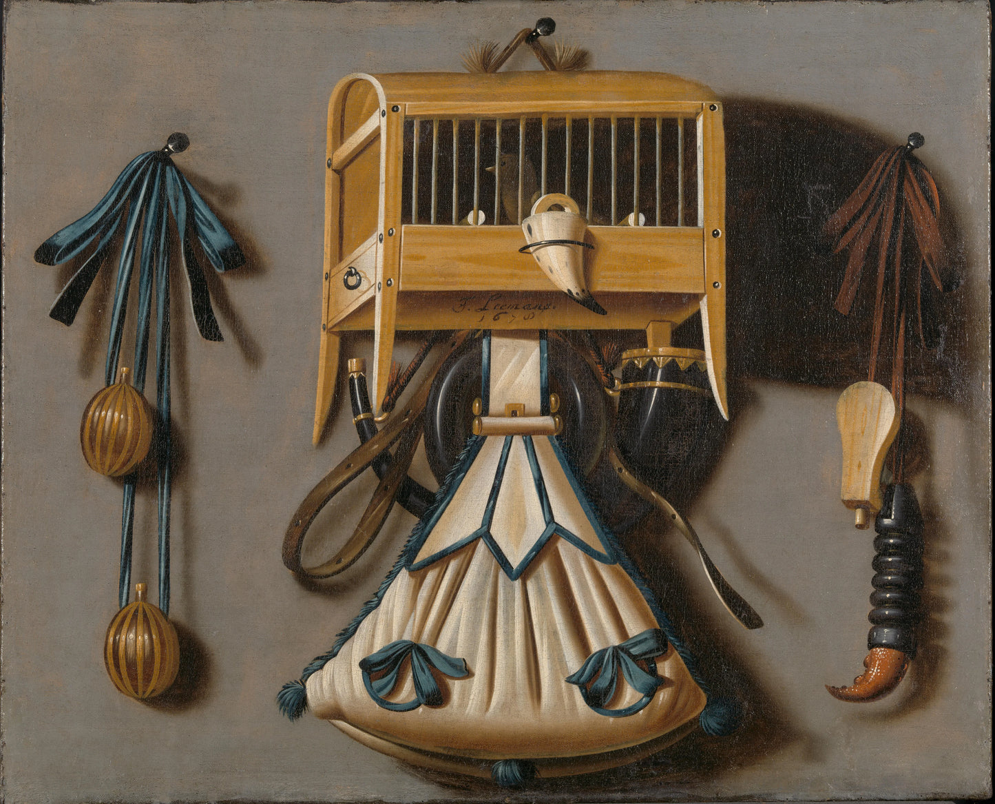 Still Life with Implements of the Hunt – Johannes Leemans Vintage Still Life Art Print | Wall Art Poster