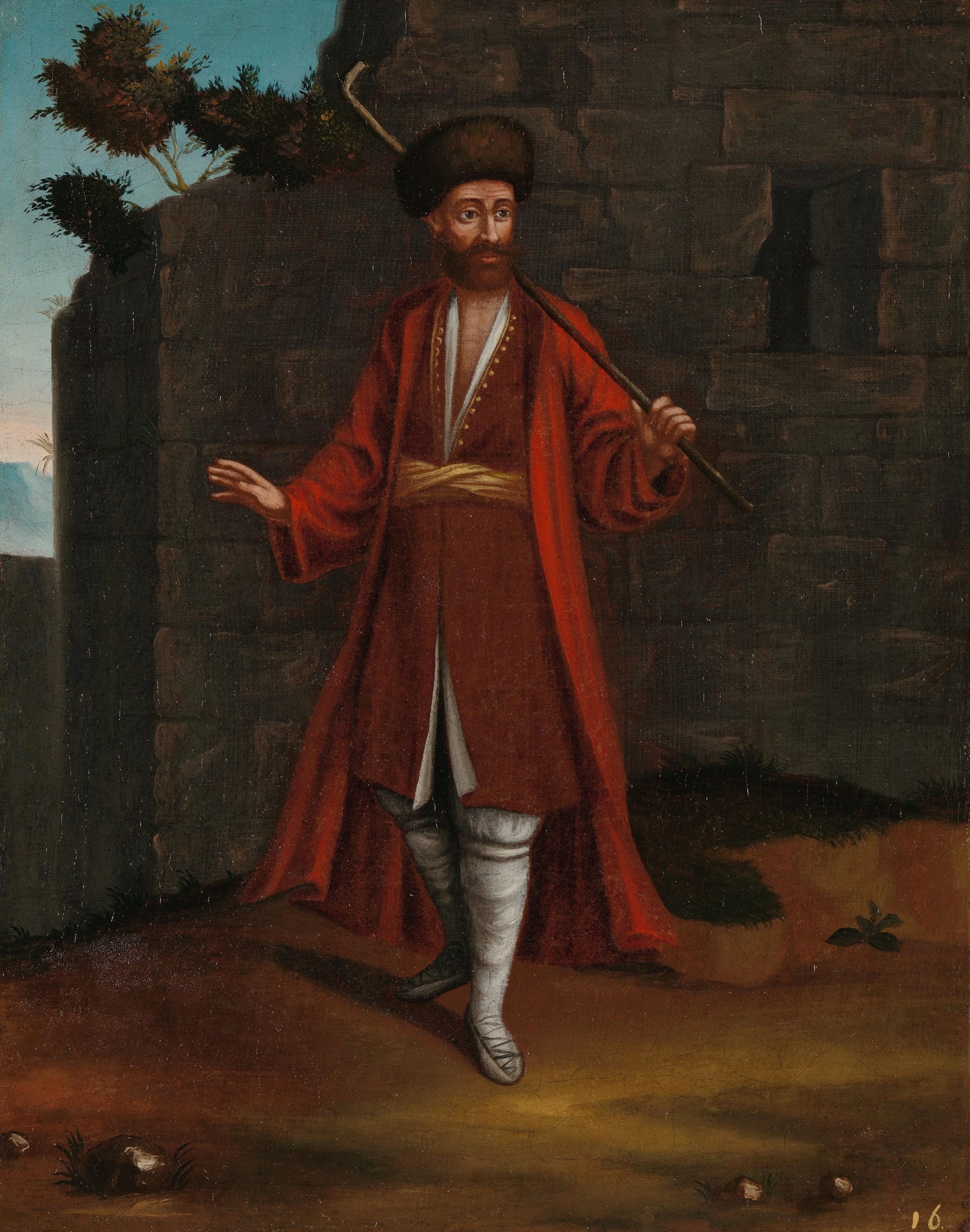 Man from the Bulgarian Coast – atelier van Jean Baptiste Vanmour Vintage Art Print | Wall Art Poster