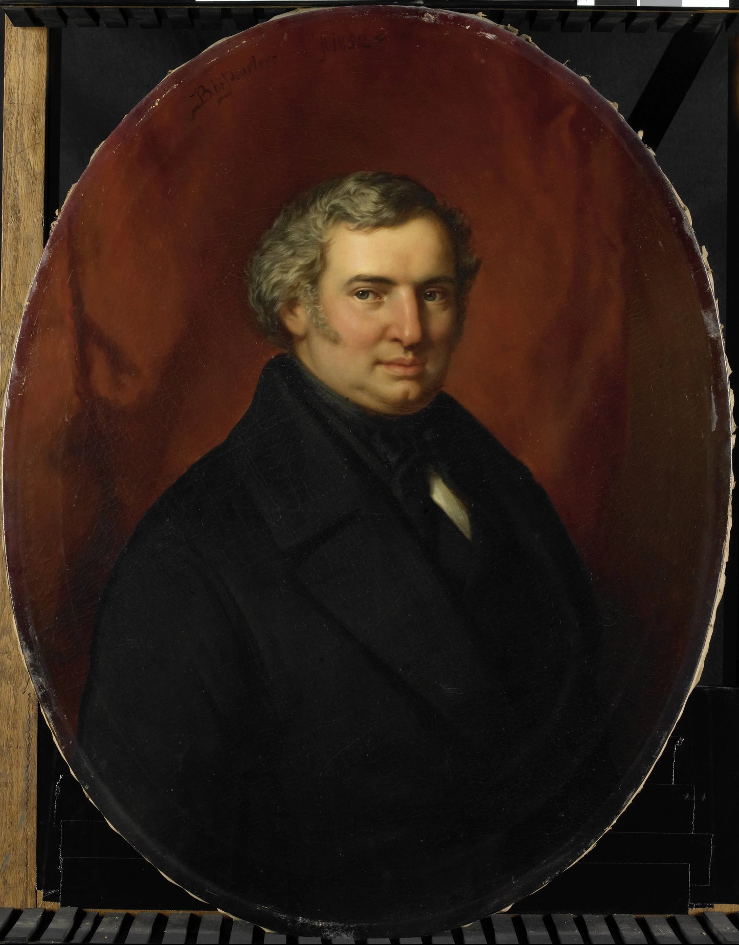 Posthumous Portrait of Hendrik André Cornelis Tierens, City Functionary of Heusden – Bastiaan de Poorter (vermeld op object) Vintage Portrait Art Print | Wall Art Poster
