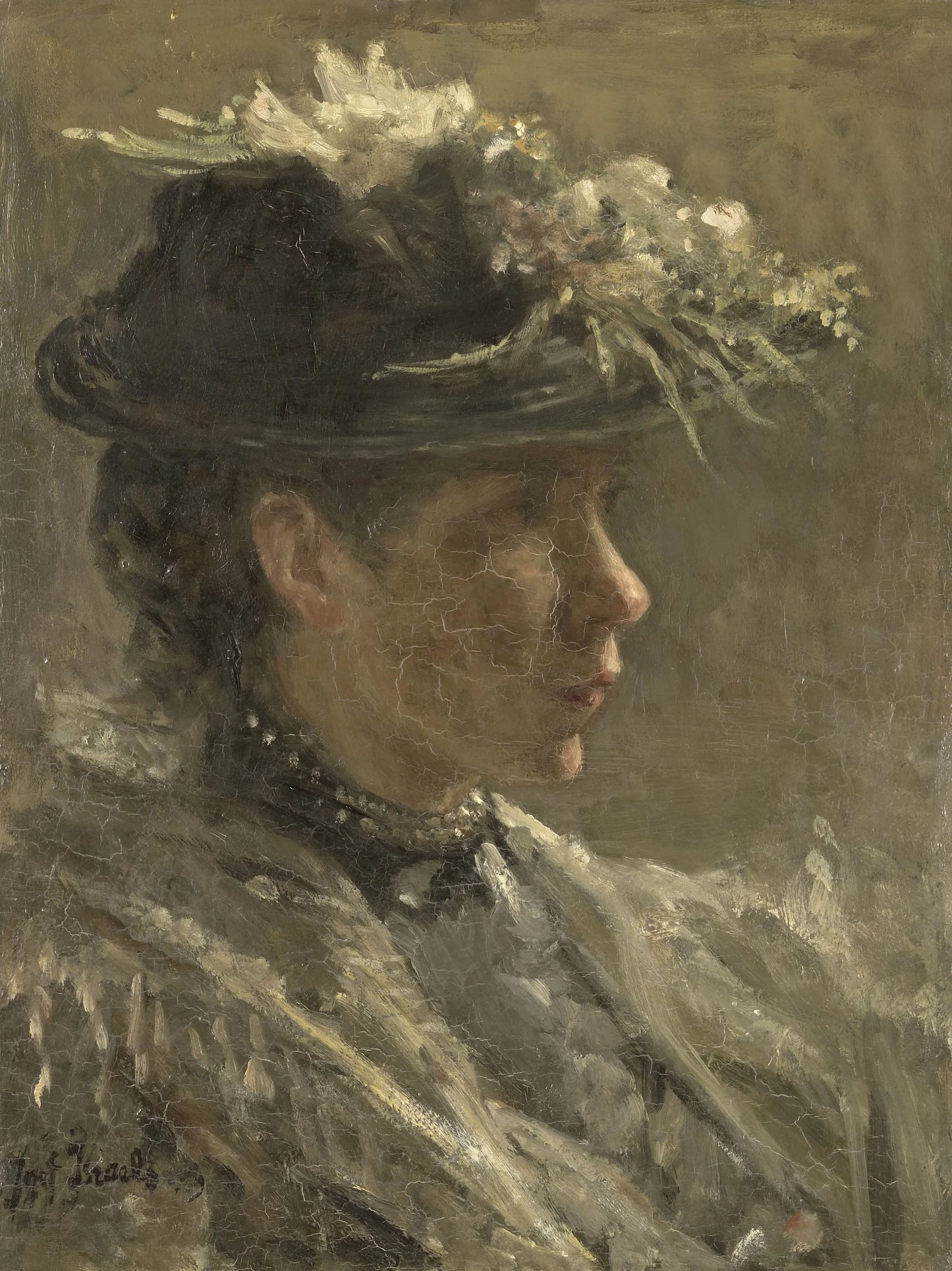 Study of a Model – Jozef Israëls Vintage Portrait Art Print | Wall Art Poster