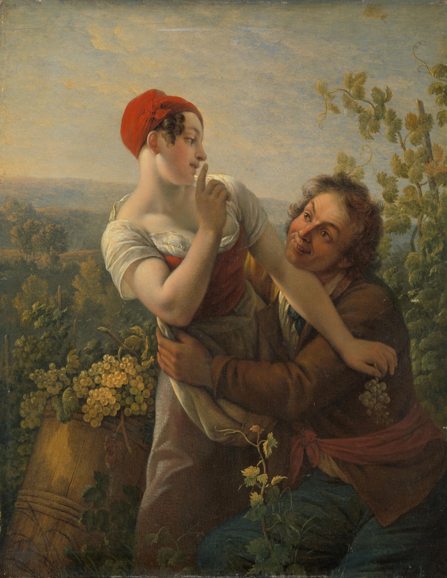 The Impassioned Grape Picker – Peter Paul Joseph Noël Vintage Art Print | Wall Art Poster