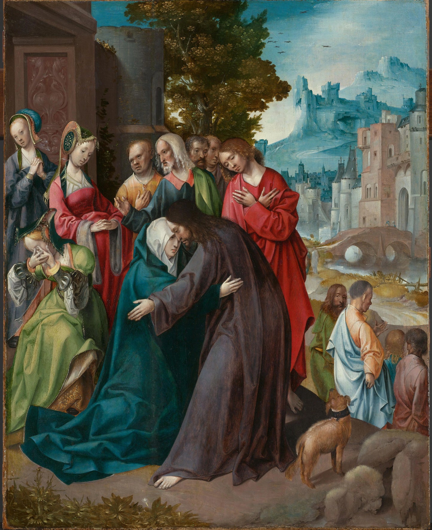 Christ Taking Leave of his Mother – Cornelis Engebrechtsz. Vintage Art Print | Wall Art Poster