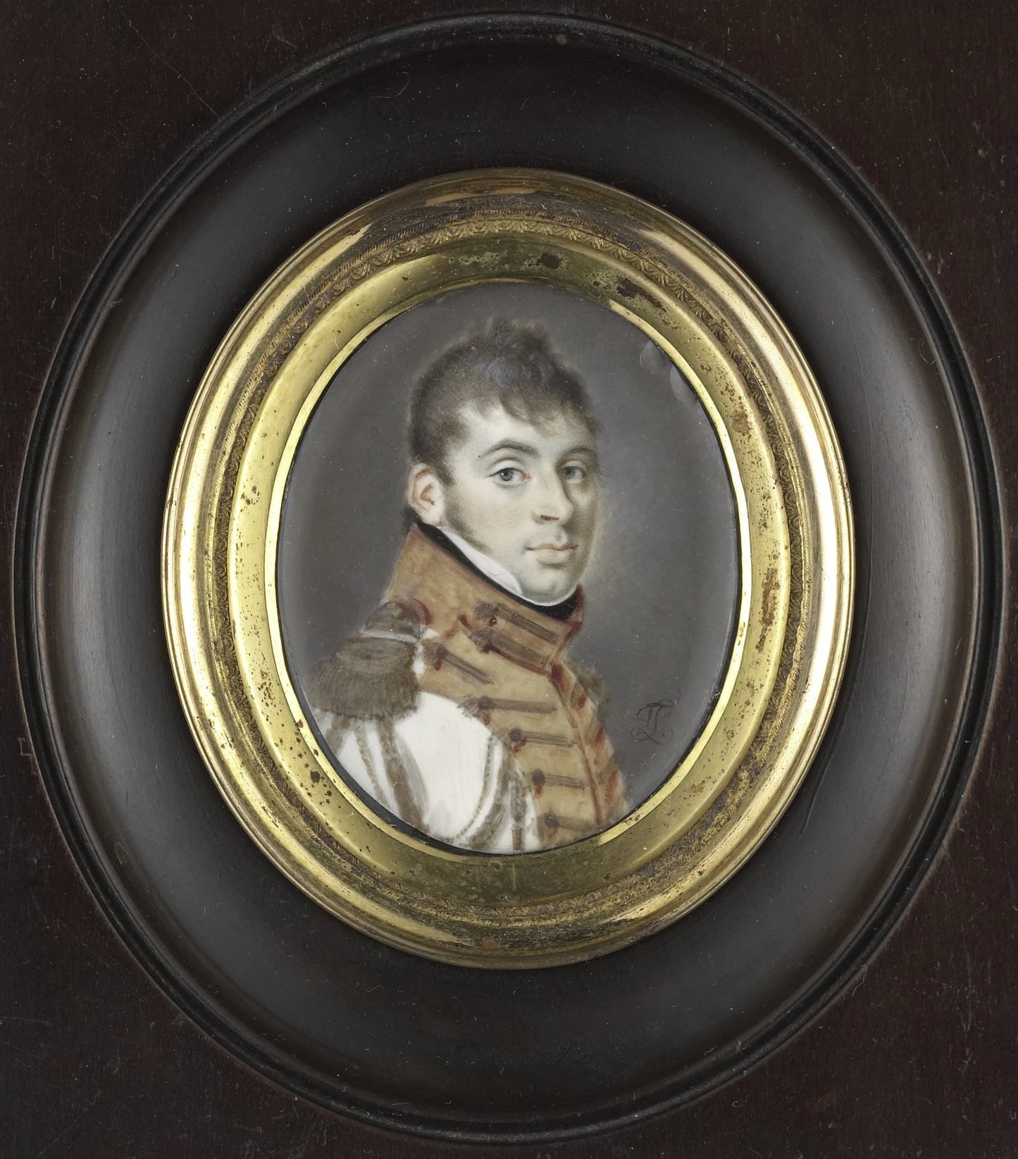 Willem Jacob Verkouteren (1779-1861), in het uniform van de Garde d'Honneur van Delft – Leonardus Temminck (mentioned on object) Vintage Art Print | Wall Art Poster