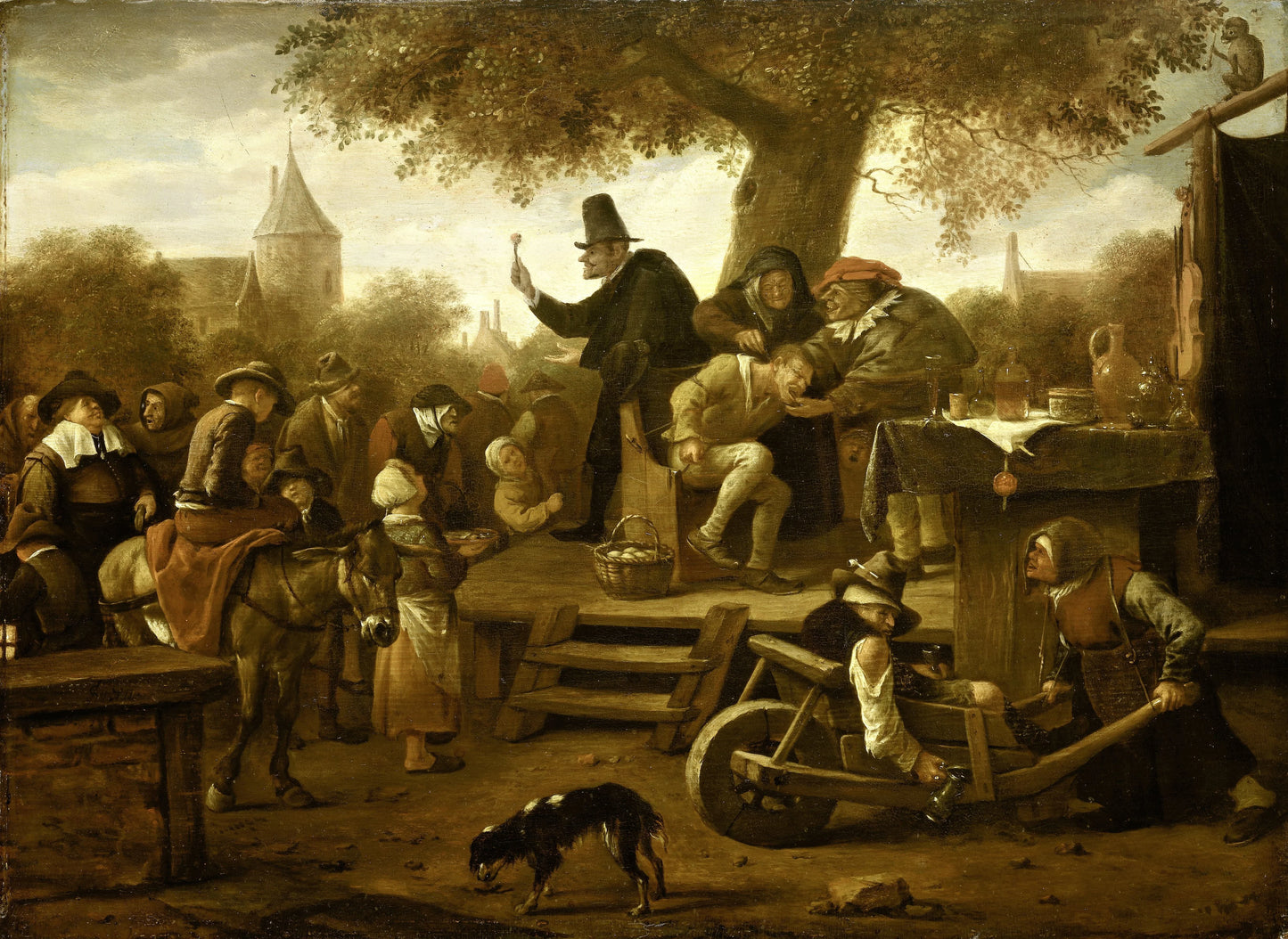 The quack – Jan Havicksz. Steen Vintage Animal Study Art Print | Wall Art Poster