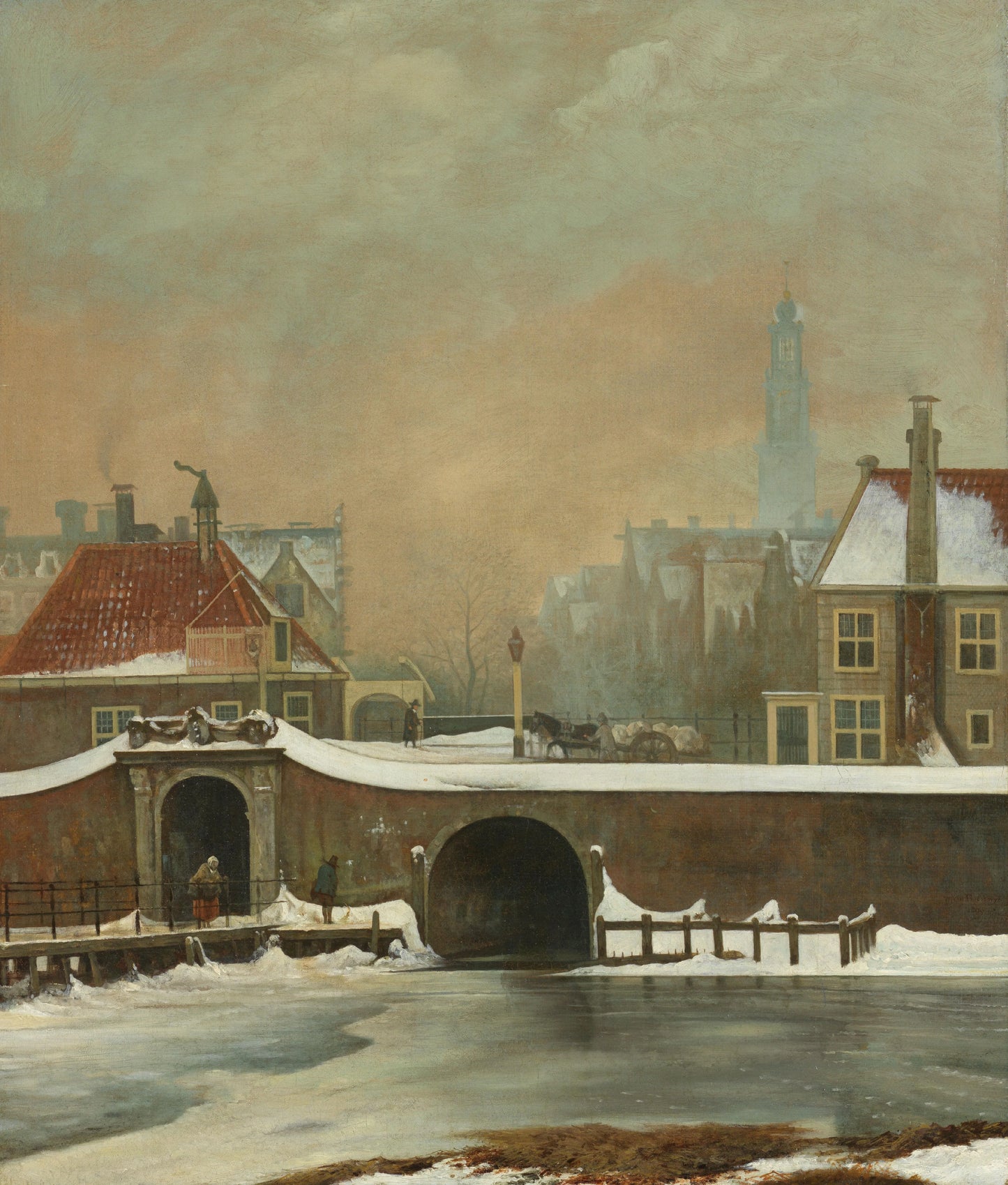 The Raampoortje in Amsterdam – Wouter Johannes van Troostwijk Vintage Cityscape Art Print | Wall Art Poster