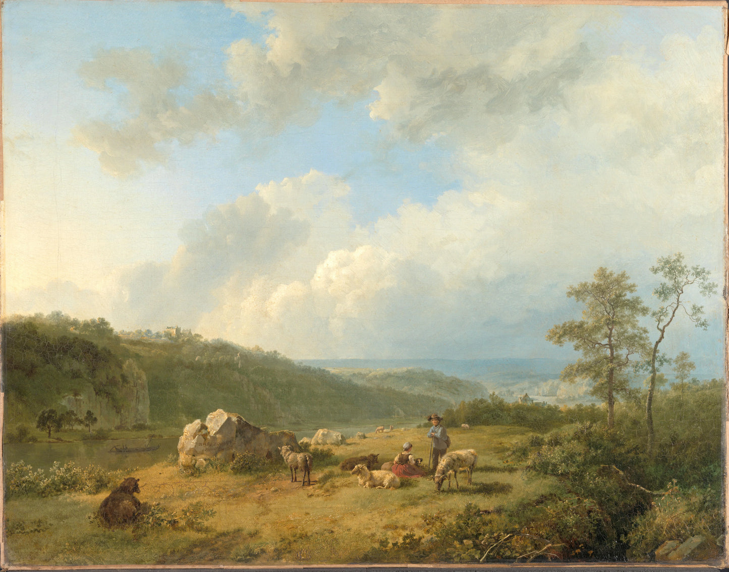 Landscape with a Rainstorm Threatening – Barend Cornelis Koekkoek Vintage Landscape Art Print | Wall Art Poster