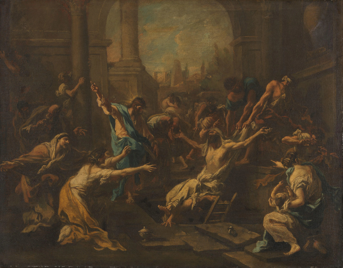 The Raising of Lazarus – Alessandro Magnasco Vintage Art Print | Wall Art Poster