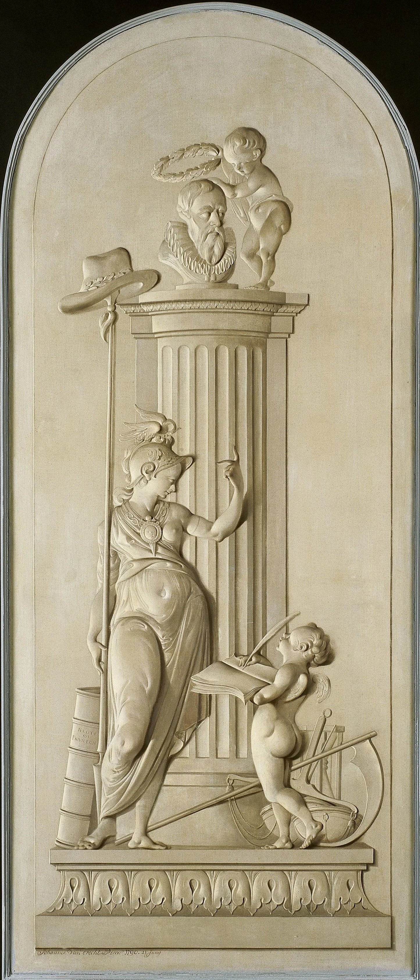 Allegory of Freedom – Johannes van Dregt (eigenhandig gesigneerd) Vintage Art Print | Wall Art Poster