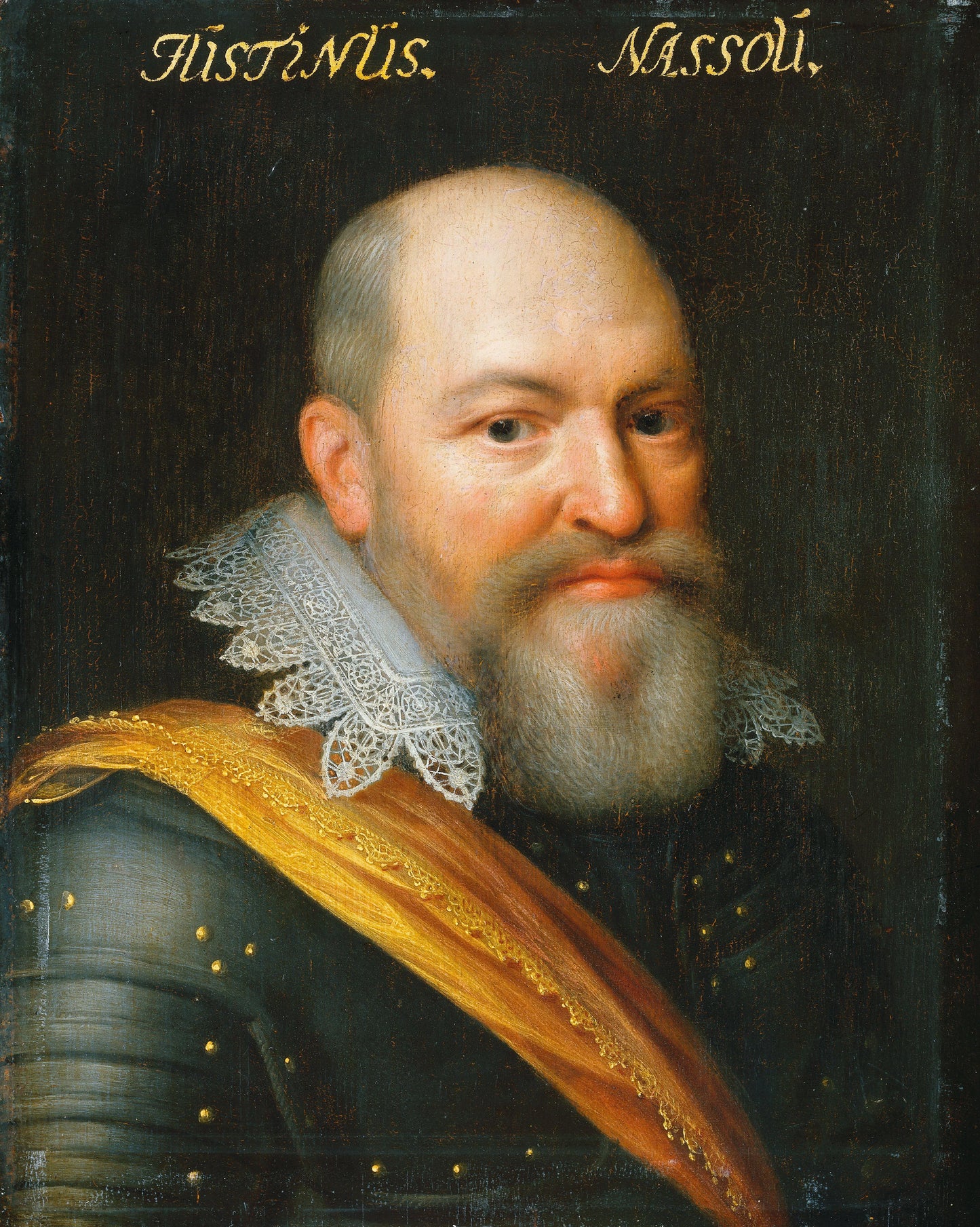Portrait of Justinus of Nassau (1559-1631) – atelier van Jan Antonisz. van Ravesteyn Vintage Portrait Art Print | Wall Art Poster
