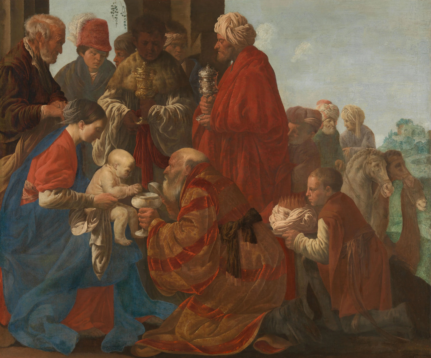 The Adoration of the Magi – Hendrick ter Brugghen (eigenhandig gesigneerd) Vintage Art Print | Wall Art Poster