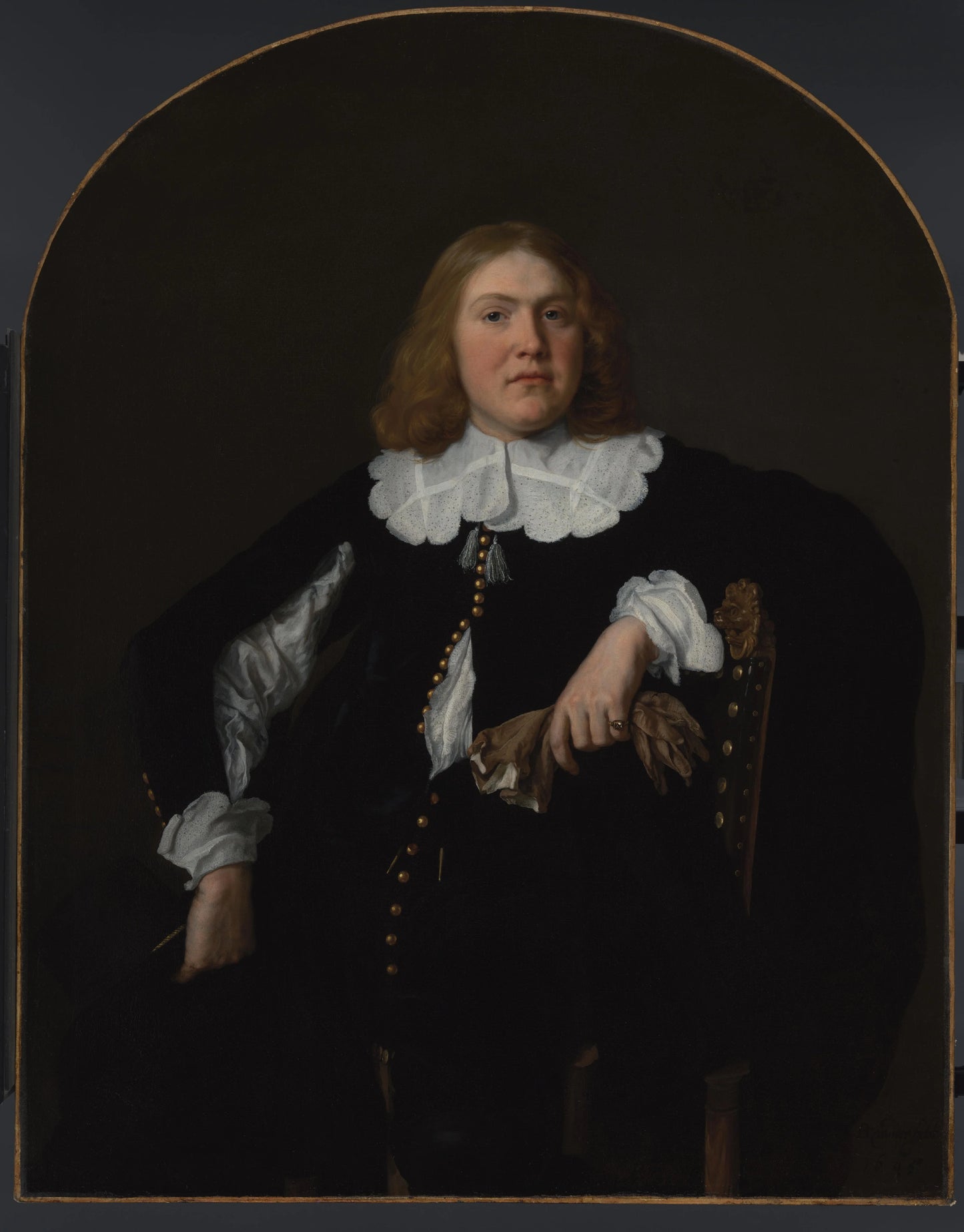 Portret van een man – Bartholomeus van der Helst (signed by artist) Vintage Art Print | Wall Art Poster