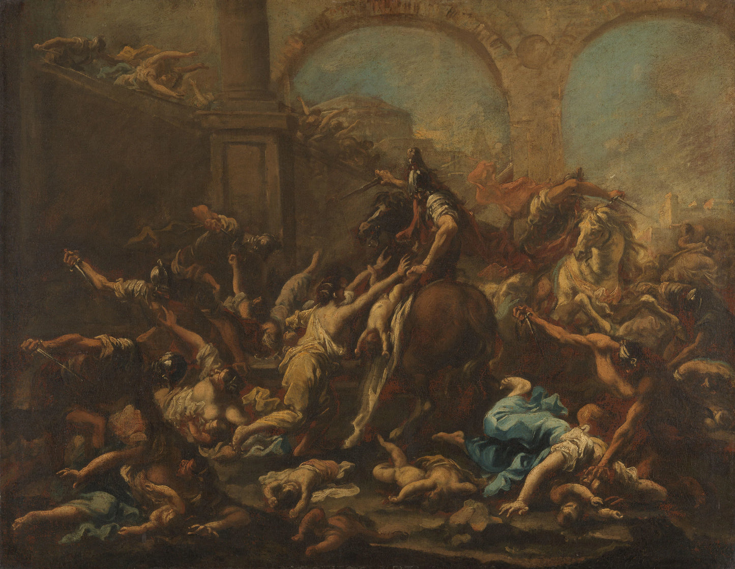 Massacre of the Innocents – Alessandro Magnasco Vintage Art Print | Wall Art Poster