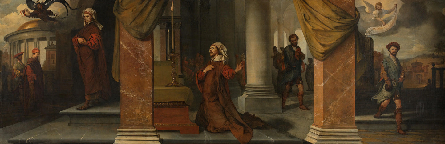 The Pharisee and the Publican – Barent Fabritius Vintage Art Print | Wall Art Poster