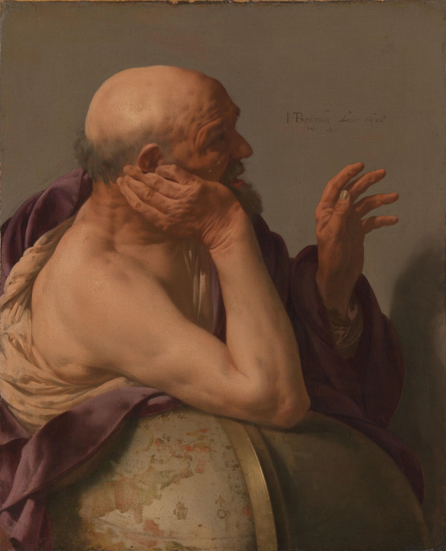 Heraclitus – Hendrick ter Brugghen (signed by artist) Vintage Art Print | Wall Art Poster