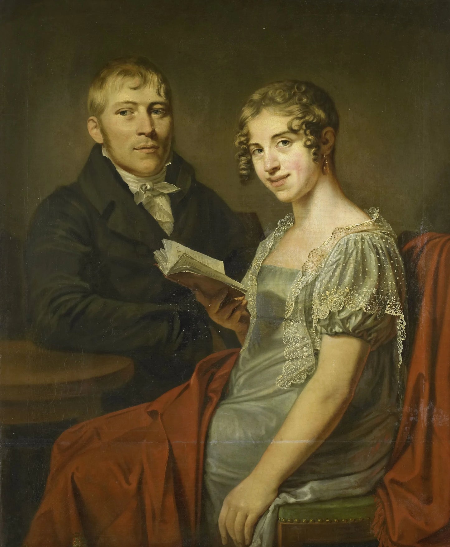Hendrik Arend van den Brink (1783-1852) and his Wife Lucretia Johanna van de Poll (1790-1850) – Louis Moritz Vintage Portrait Art Print | Wall Art Poster